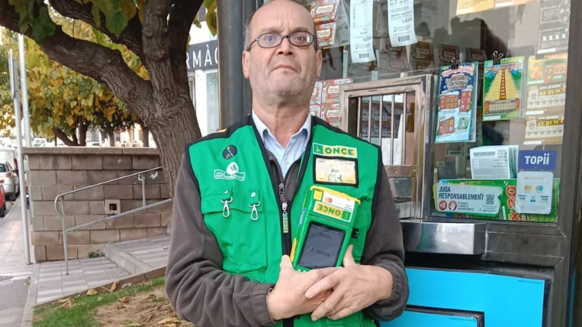 José Antonio Páez ha venut la butlleta des del seu quiosc a Sant Pere i Sant Pau.