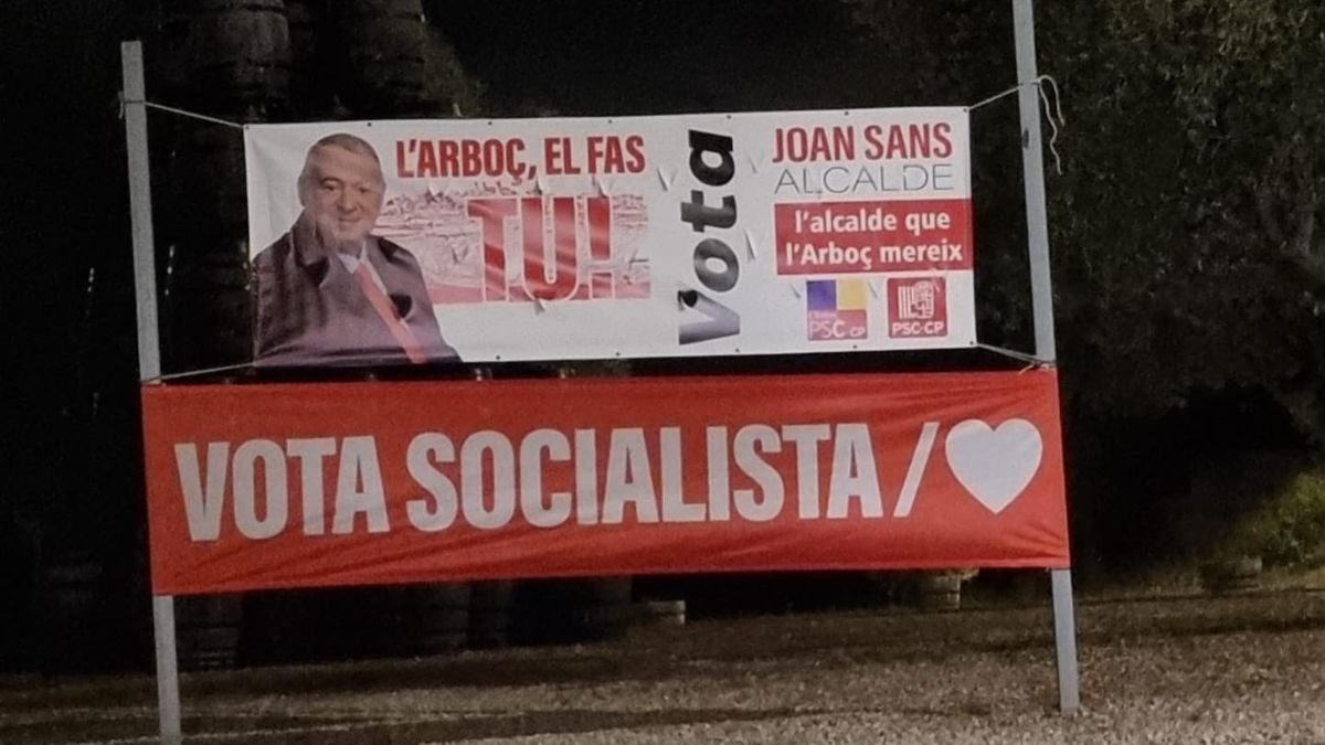 Propaganda electoral del PSC de l'Arboç.