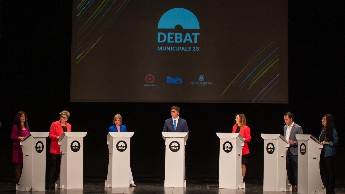Els sis partits amb representació a l'Ajuntament de Reus han participat en el darrer debat electoral