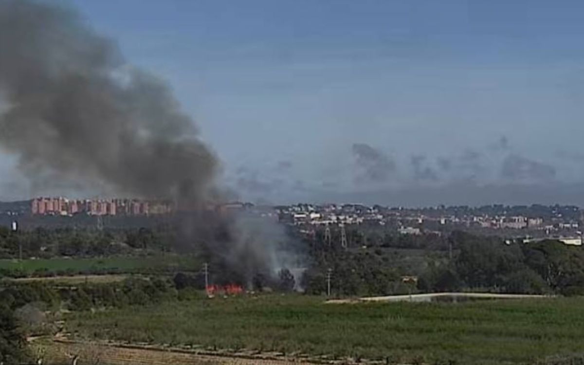 Imatge de l'incendi a Constantí