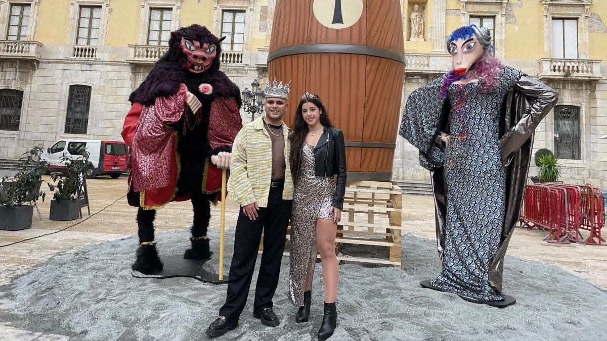 El Javi Palacios i l'Ainara Zapata són el Rei Carnestoltes i la Concubina del Carnaval de Tarragona.