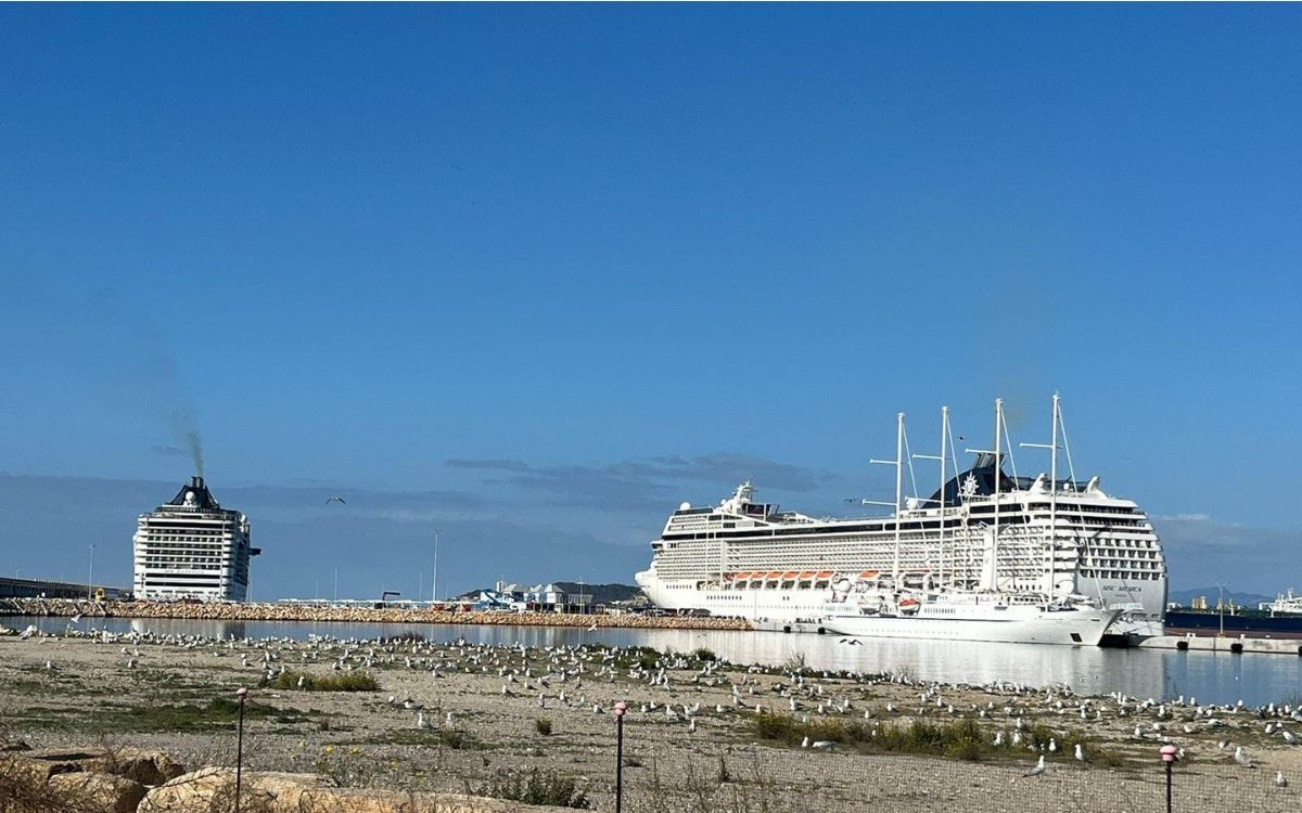 Aquest divendres 19 d'abril han arribat a Tarragona els dos primers creuers de la companyia MSC.