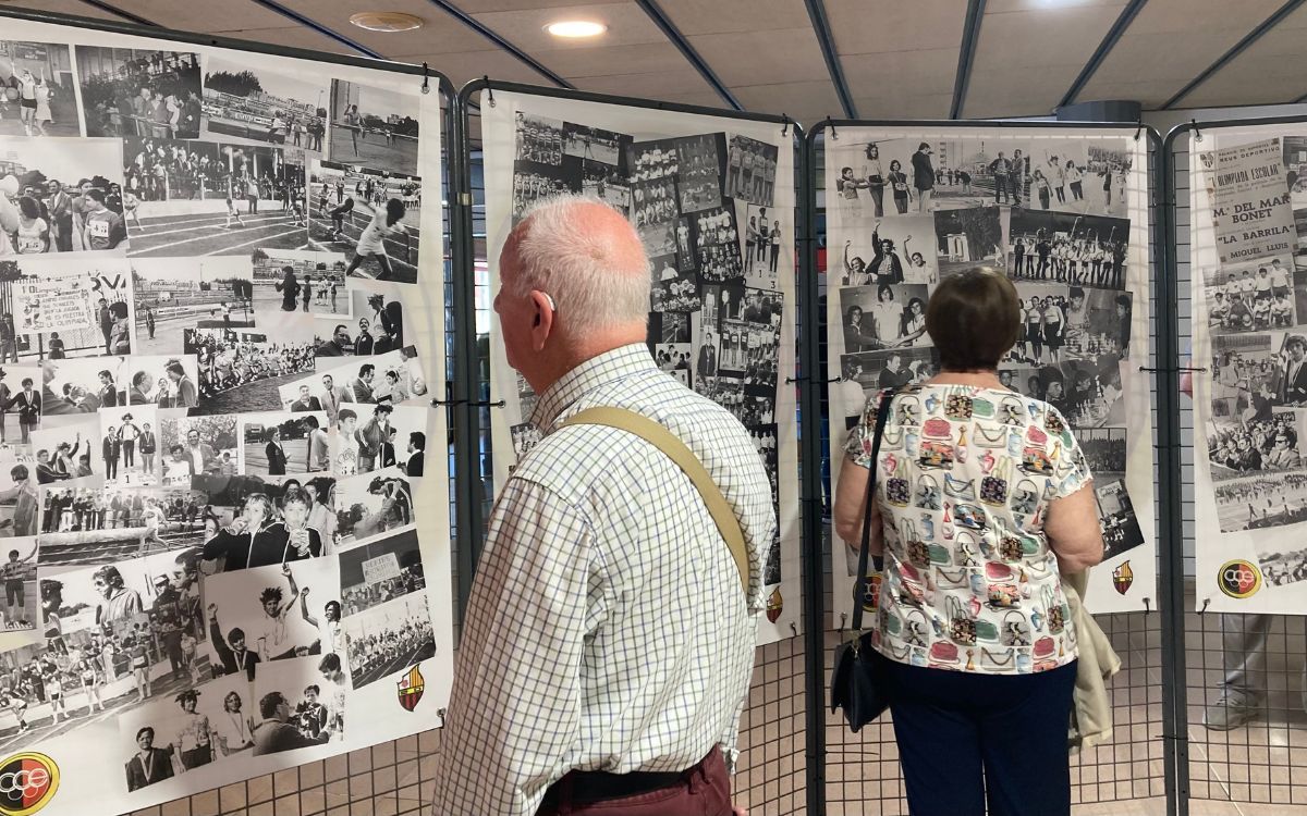 Exposició fotogràfica sobre l'Olimpíada Escolar que va acollir el Reus Deportiu l'any passat