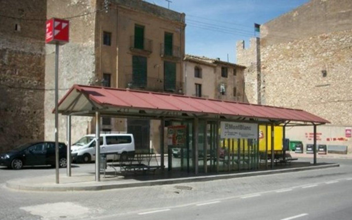 L'estació d'autobusos de Montblanc