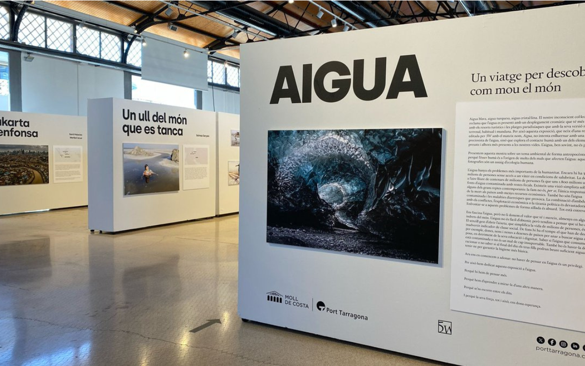 L'exposició fotoperiodística sobre l'aigua es pot veure al Port de Tarragona fins al 5 de maig.