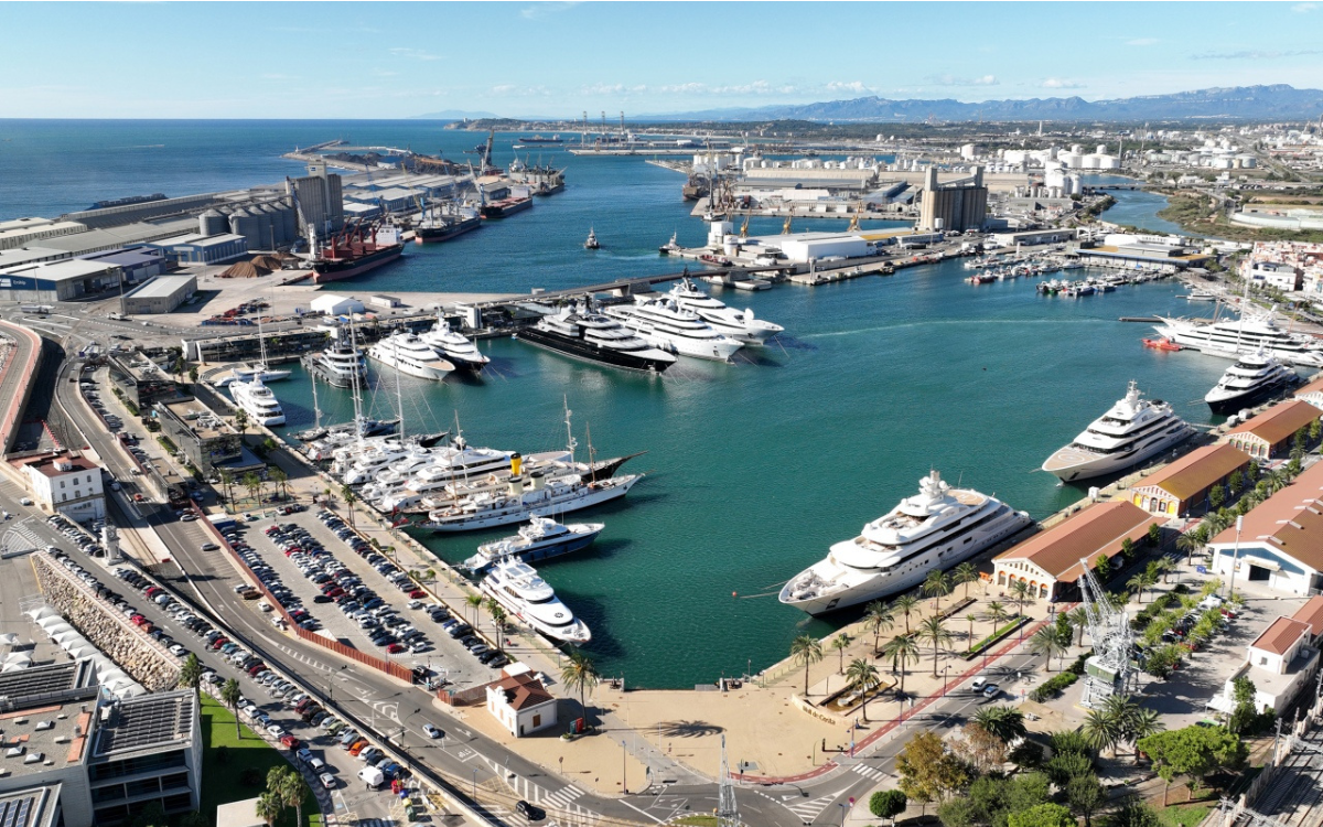 Pla general de part de les instal·lacions del Port de Tarragona.
