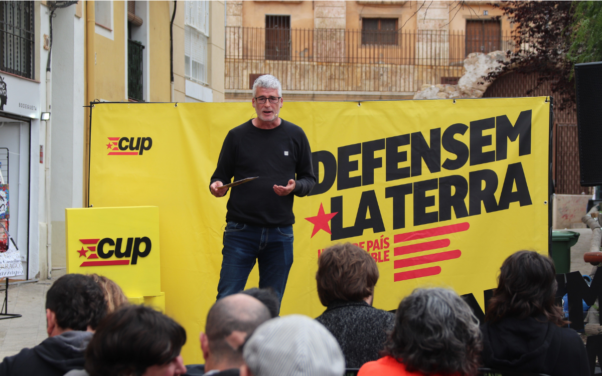 Sergi Saladié és el cap de llista de la CUP per Tarragona de cara a les eleccions d'aquest diumenge 12 de maig.