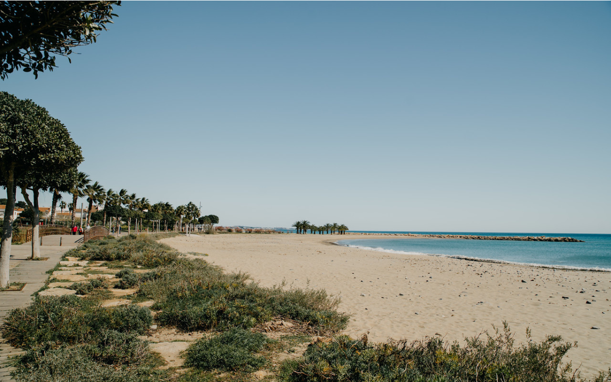 Imatge de la platja de la Llosa de Cambrils.