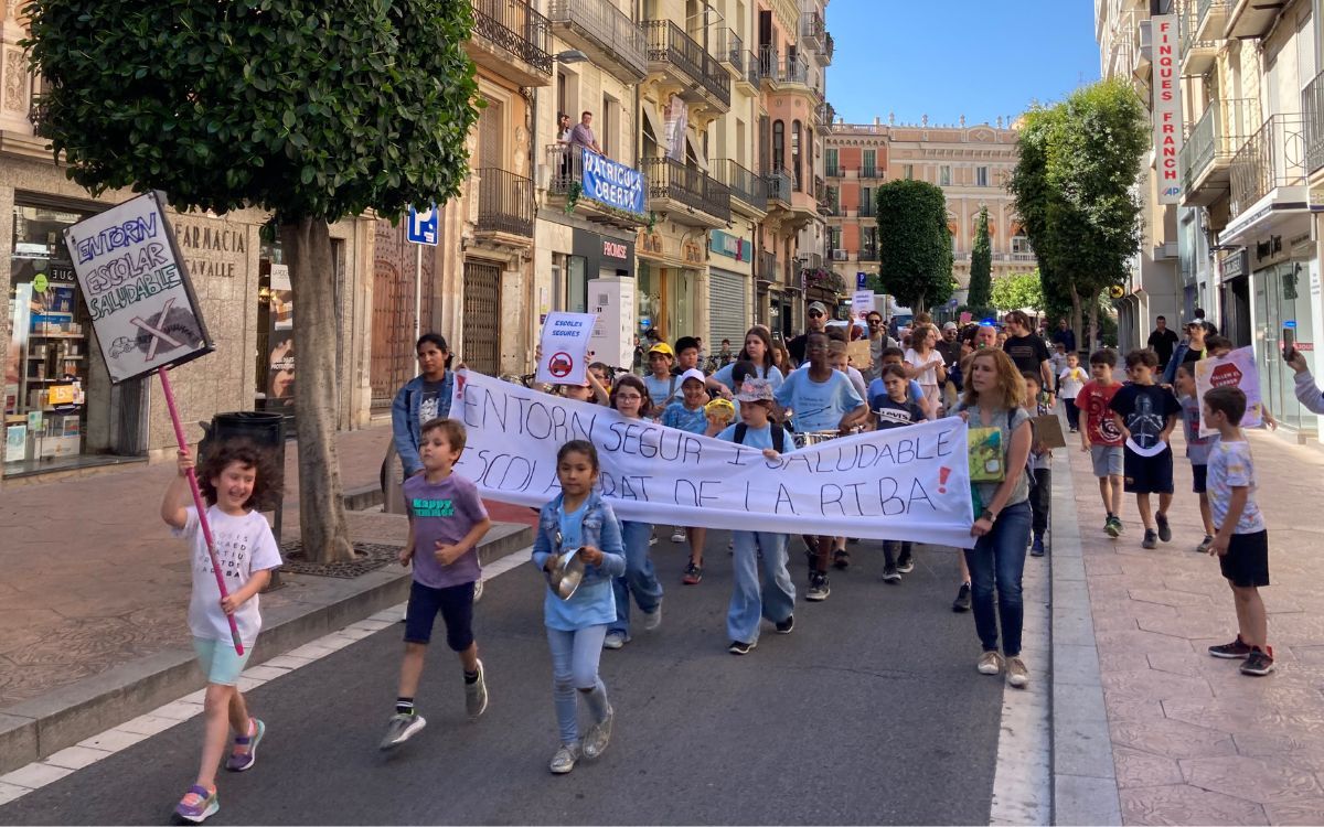 Imatge d'arxiu de la mobilització pel centre de Reus que va fer l'AFA el passat mes de maig