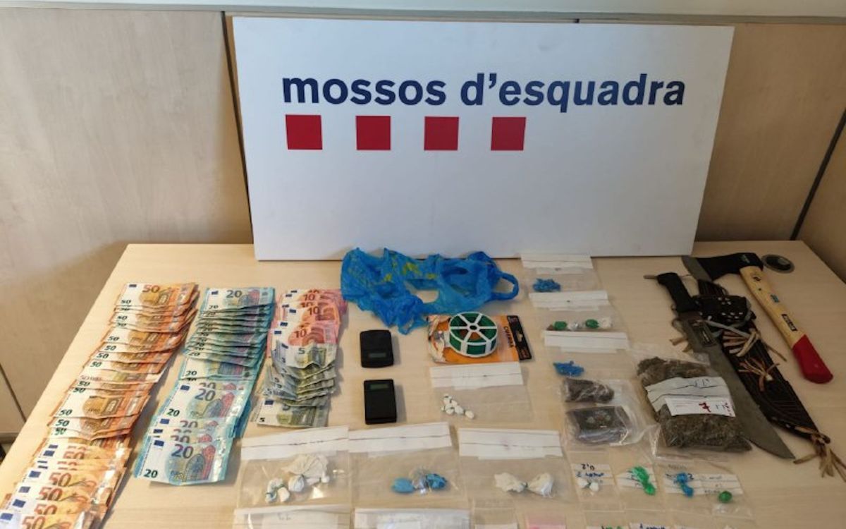Els mossos van trobar diverses drogues, diners en metàl·lic i objectes robats al pis de Reus.