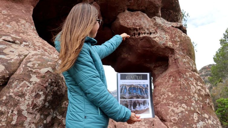 Paula Santamaria va descobrir el 2014 un paratge que va servir d'inspiració a Gaudí per crear algunes de les seves obres. Fotografia: ACN