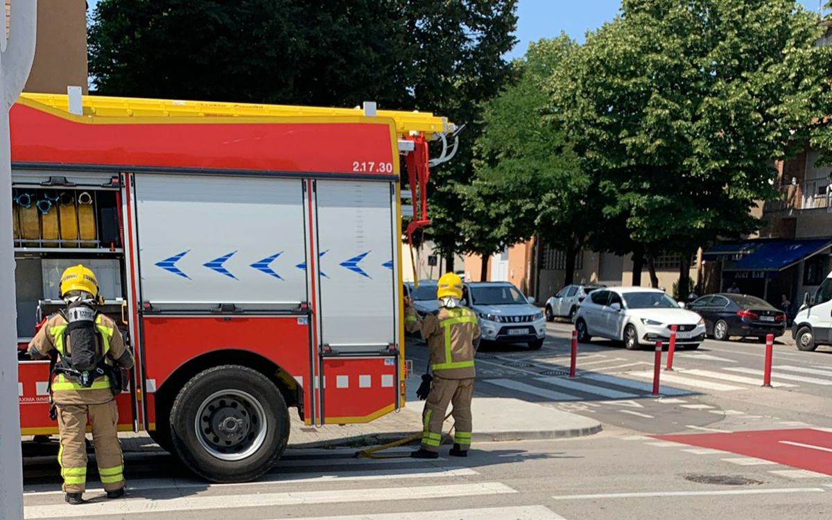 Els Bombers de la Generalitat han extingit les flames del camió.