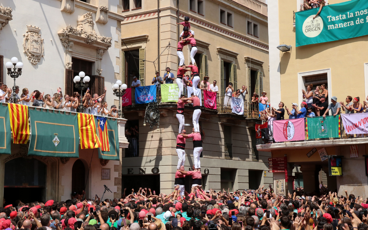 Imatge de la Colla Vella a la diada de Sant Fèlix de 2024