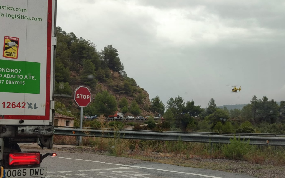 Els fets han tingut lloc al pas de la carretera N-420 per Pradell de la Teixeta.