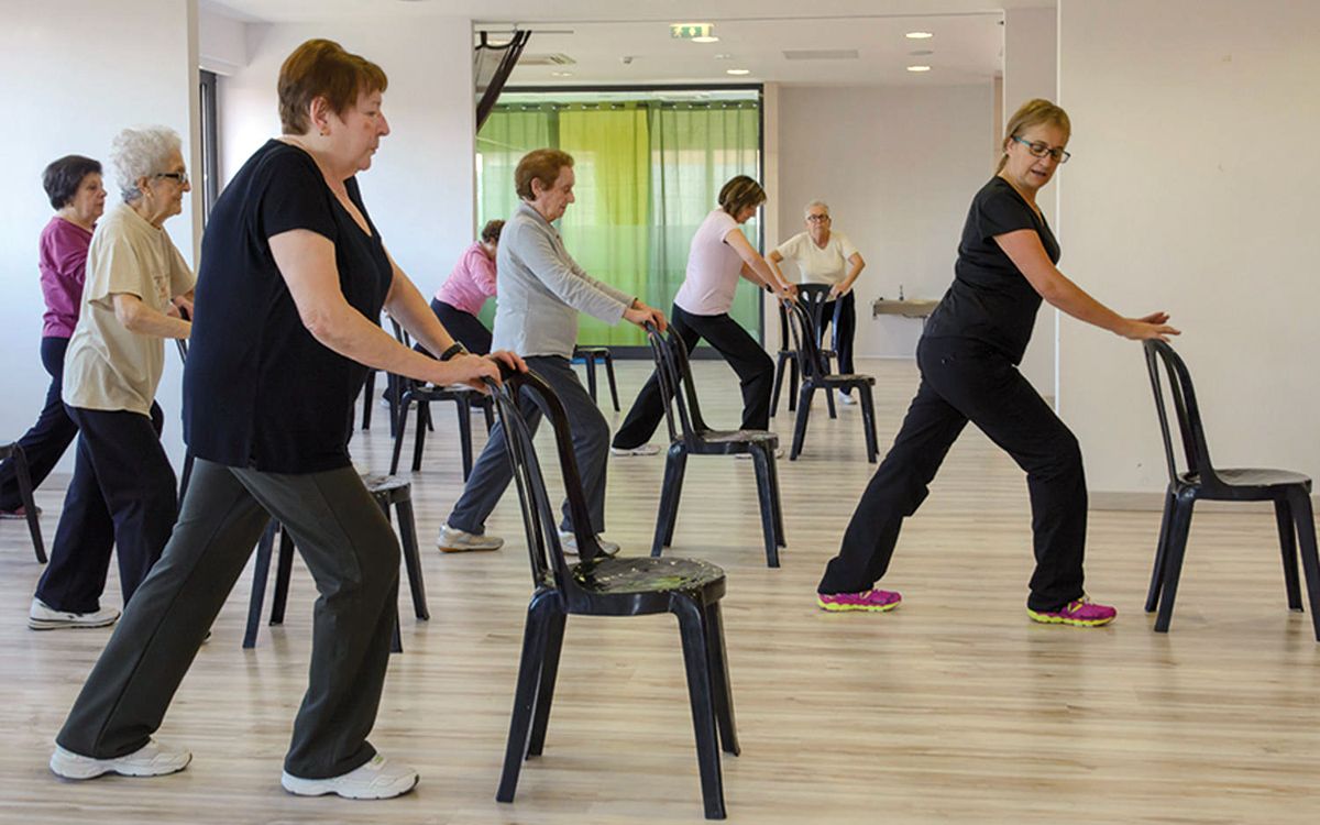 Imatge d'arxiu d'activitats físico-esportives per a gent gran