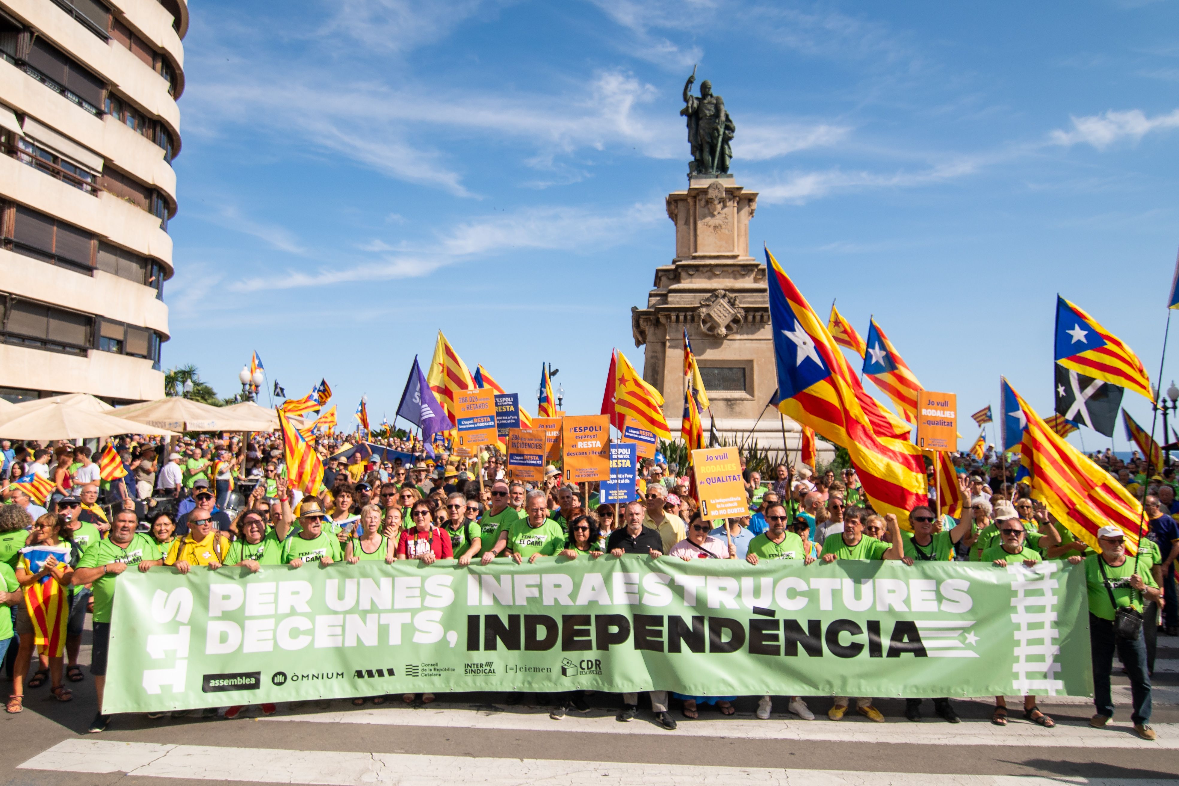 La manifestació indpendentista del l'11-S a Tarragona