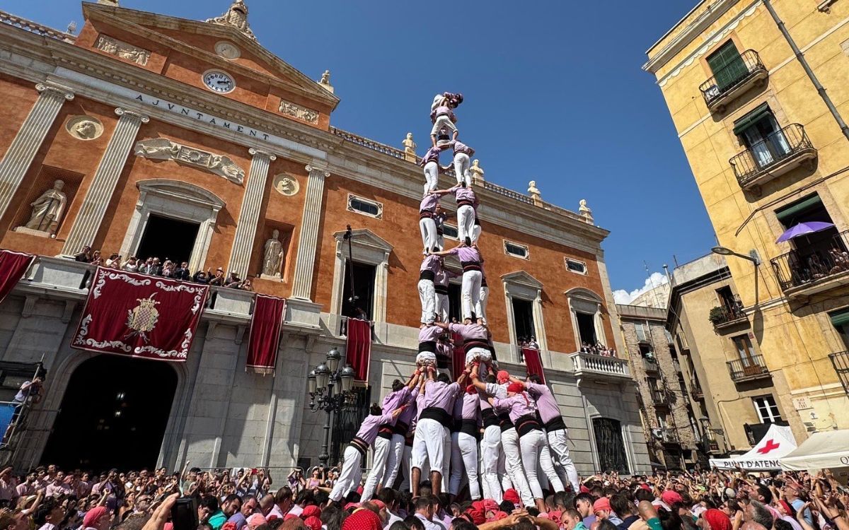 La Jove de Tarragona ha protagonitzat l'únic gamma extra de la Diada castellera de Santa Tecla.