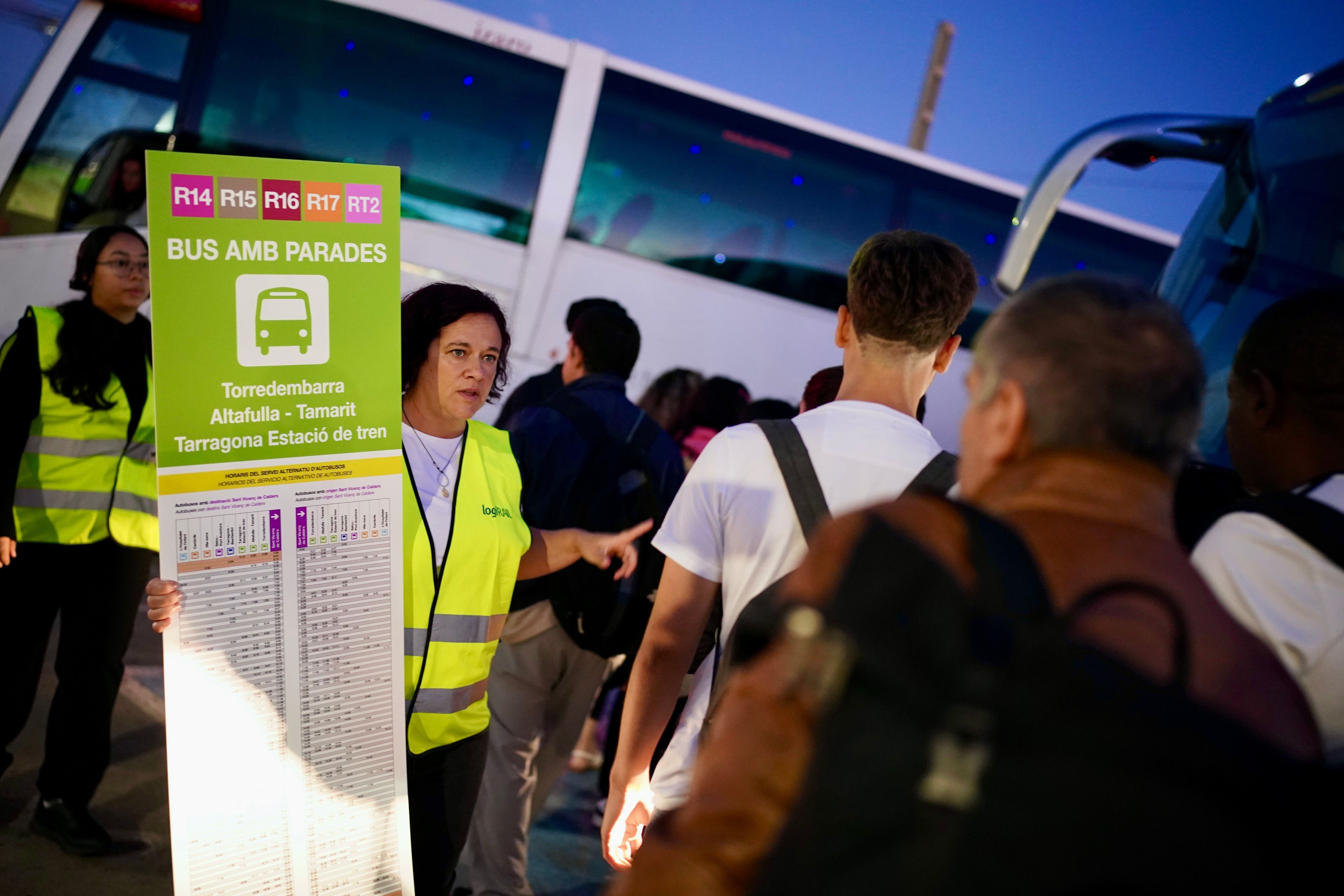 El pla alternatiu de transport de Renfe preveu autobusos que connecten Tarragona, Vila-seca, Salou Cambrils i l'Hospitalet de l'Infant amb Sant Vicenç de Calders.