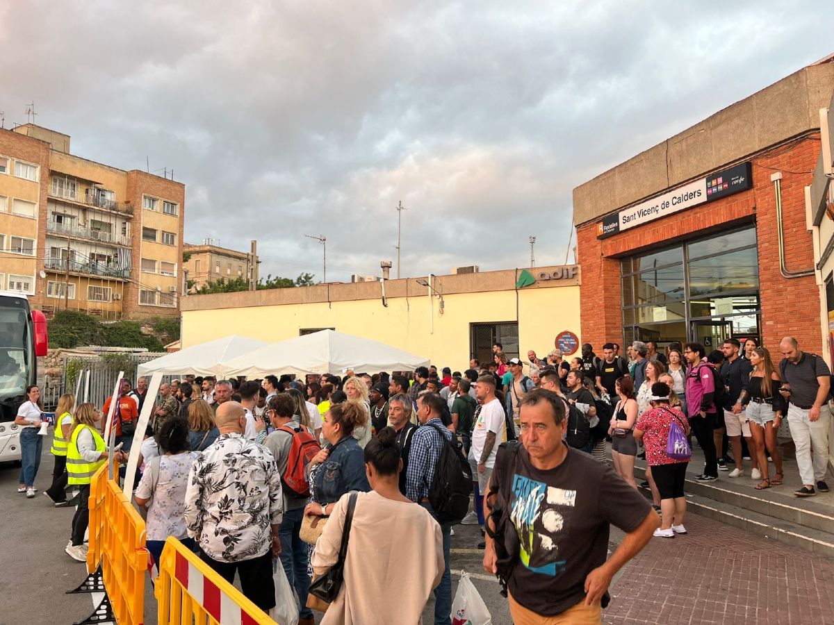 Estació de Sant Vicenç de Calders aquest dimecres