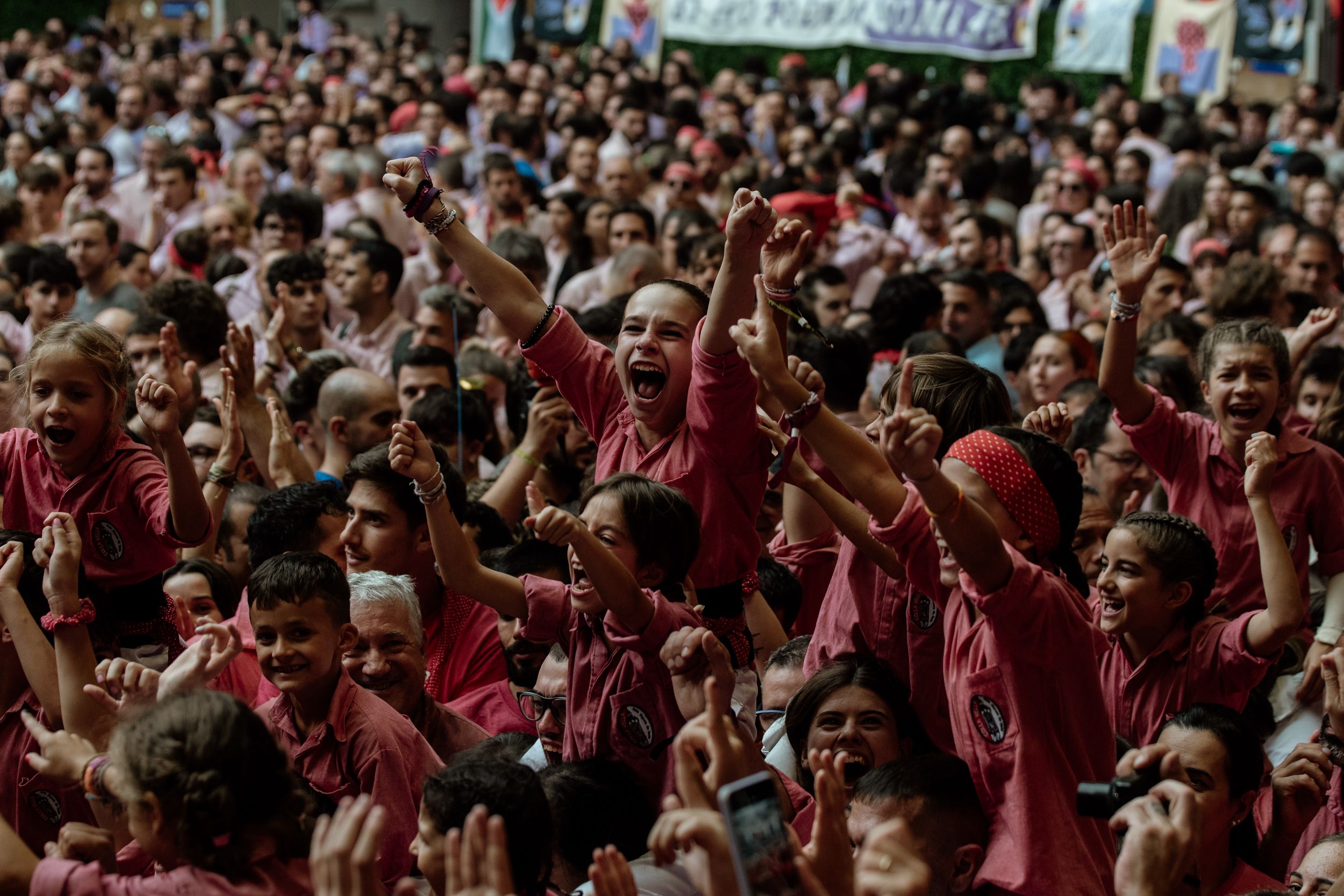 Les millors imatges de la jornada de diumenge del Concurs de Castells 2024