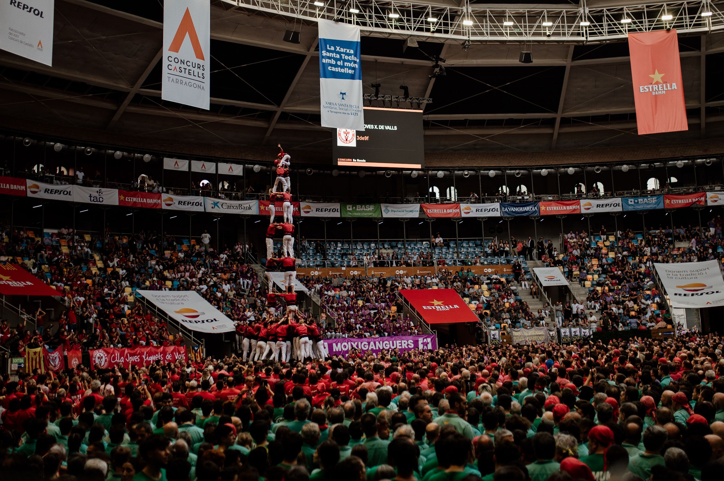 Les millors imatges de la jornada de diumenge del Concurs de Castells 2024