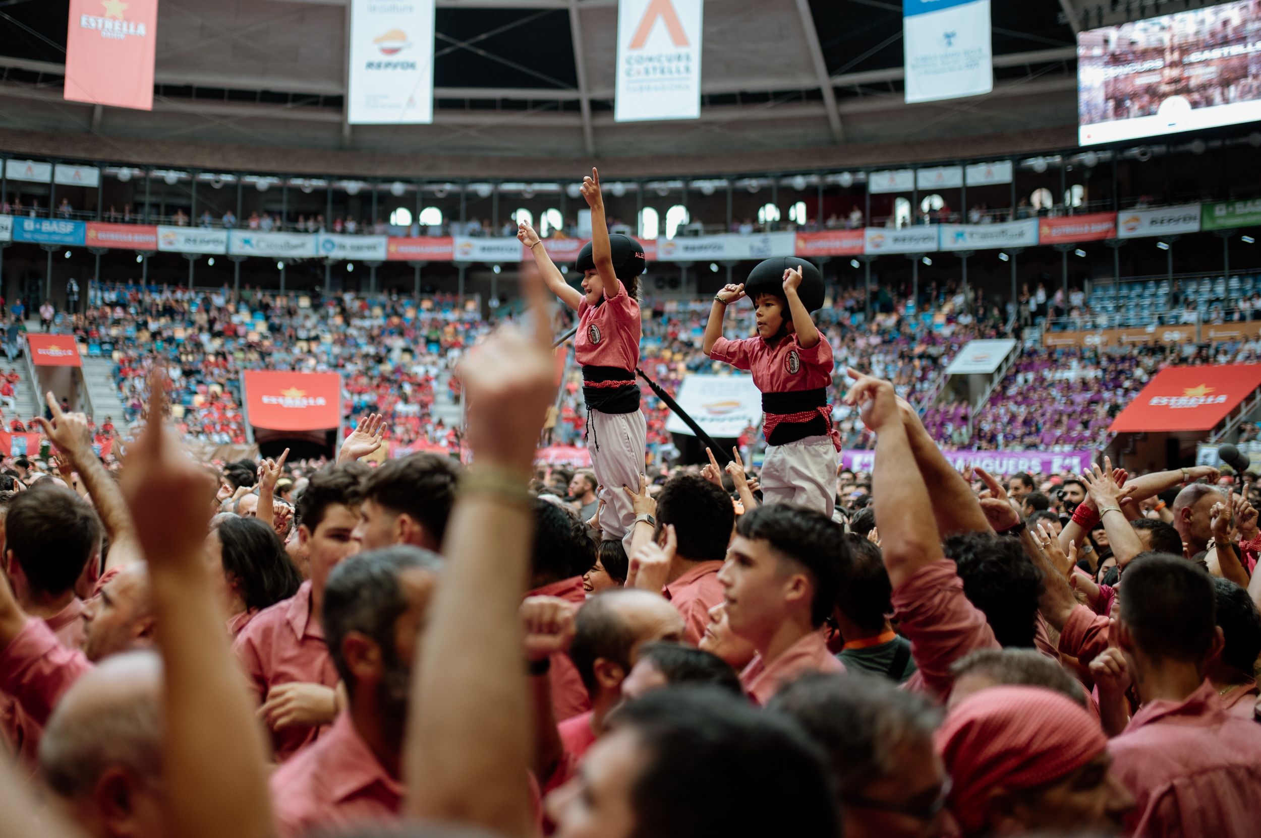 Les millors imatges de la jornada de diumenge del Concurs de Castells 2024