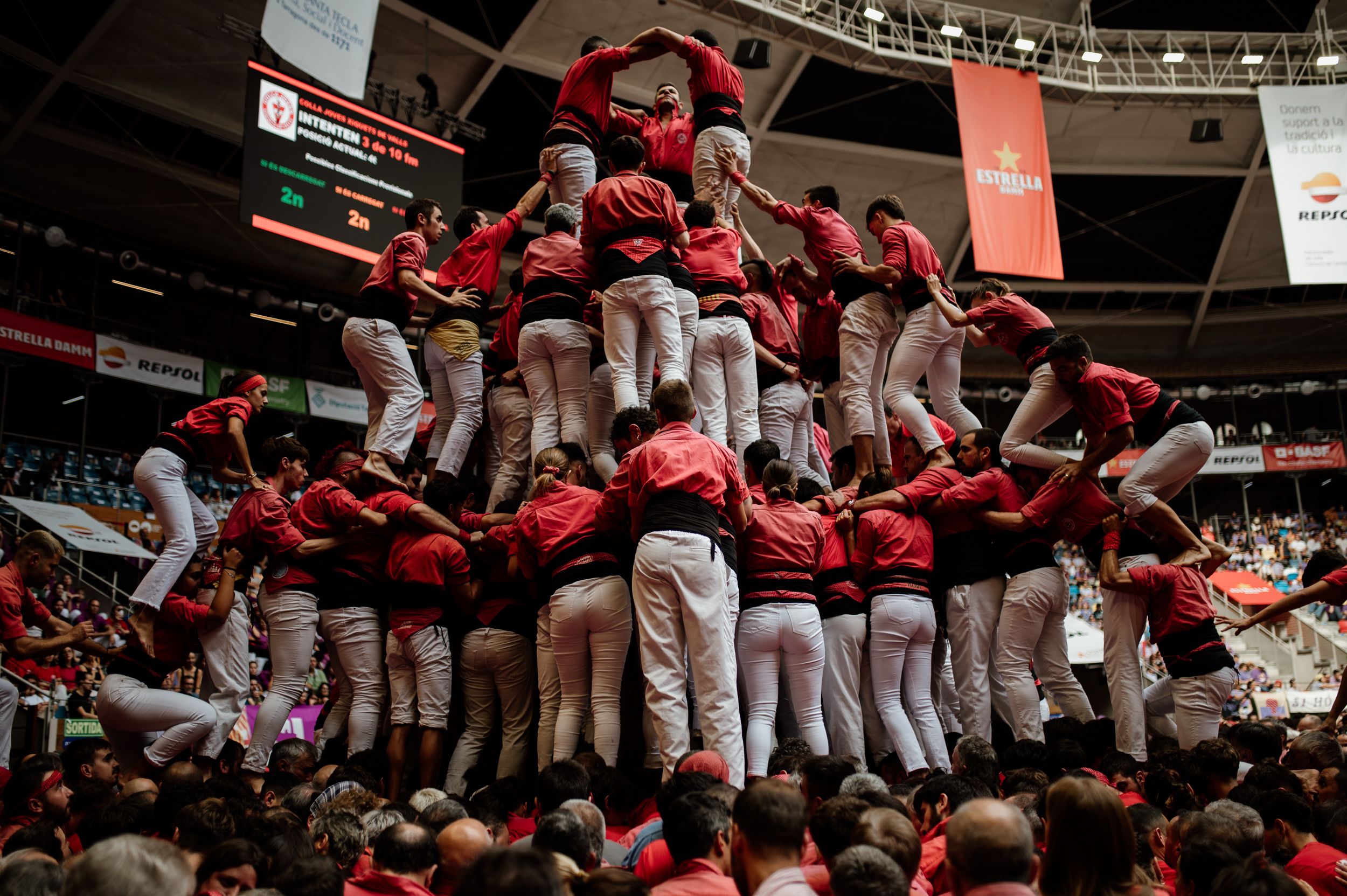 Les millors imatges de la jornada de diumenge del Concurs de Castells 2024