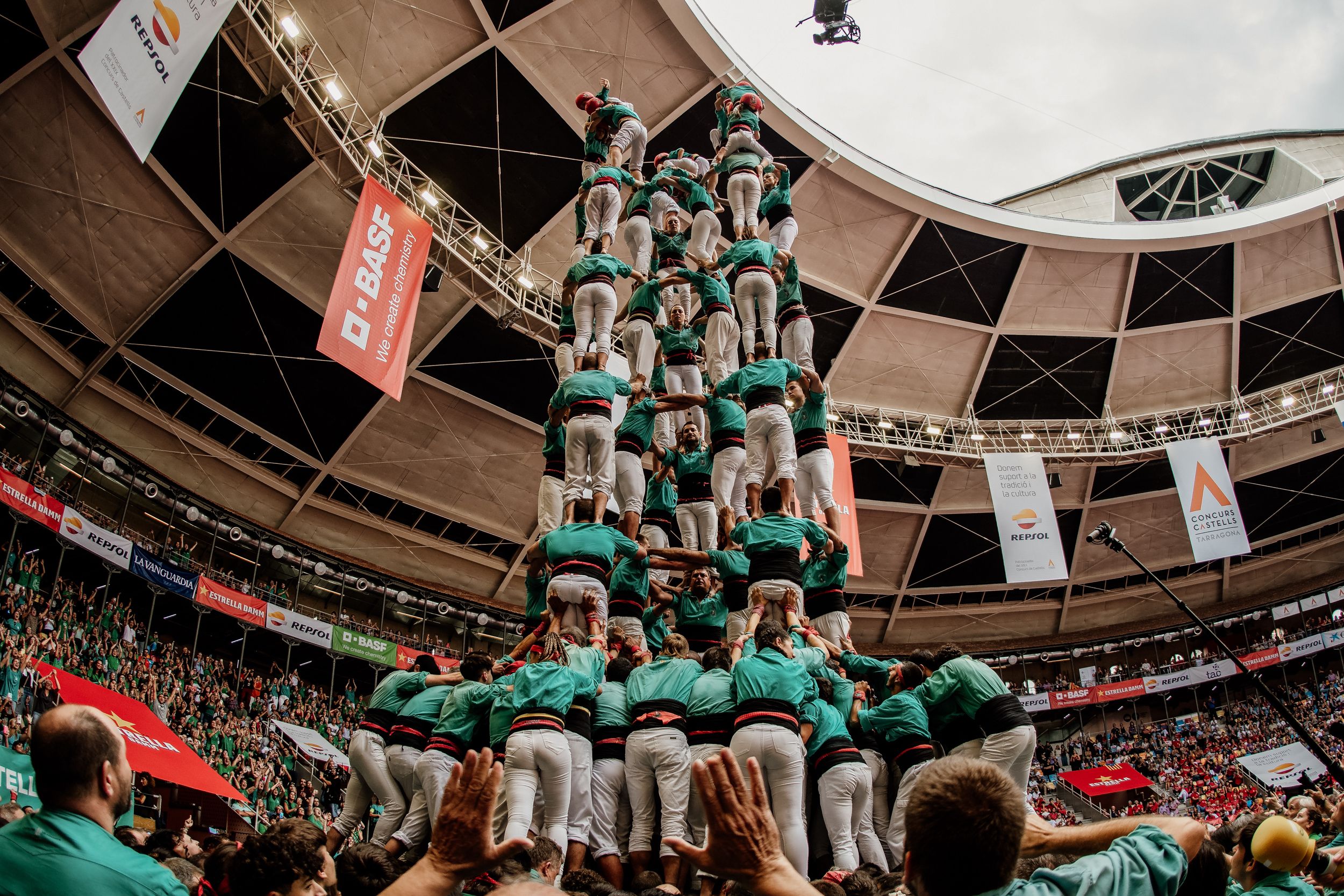 Les millors imatges de la jornada de diumenge del Concurs de Castells 2024