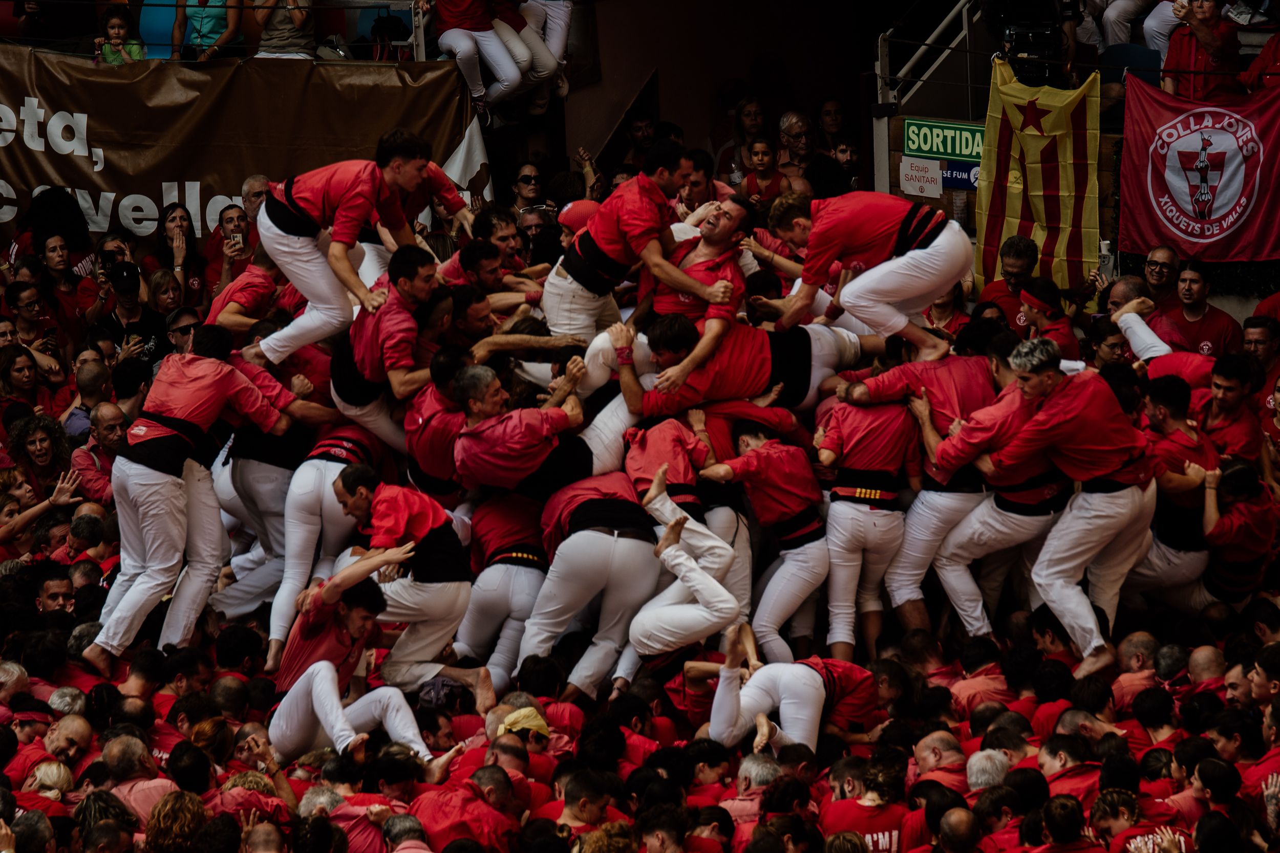 Les millors imatges de la jornada de diumenge del Concurs de Castells 2024