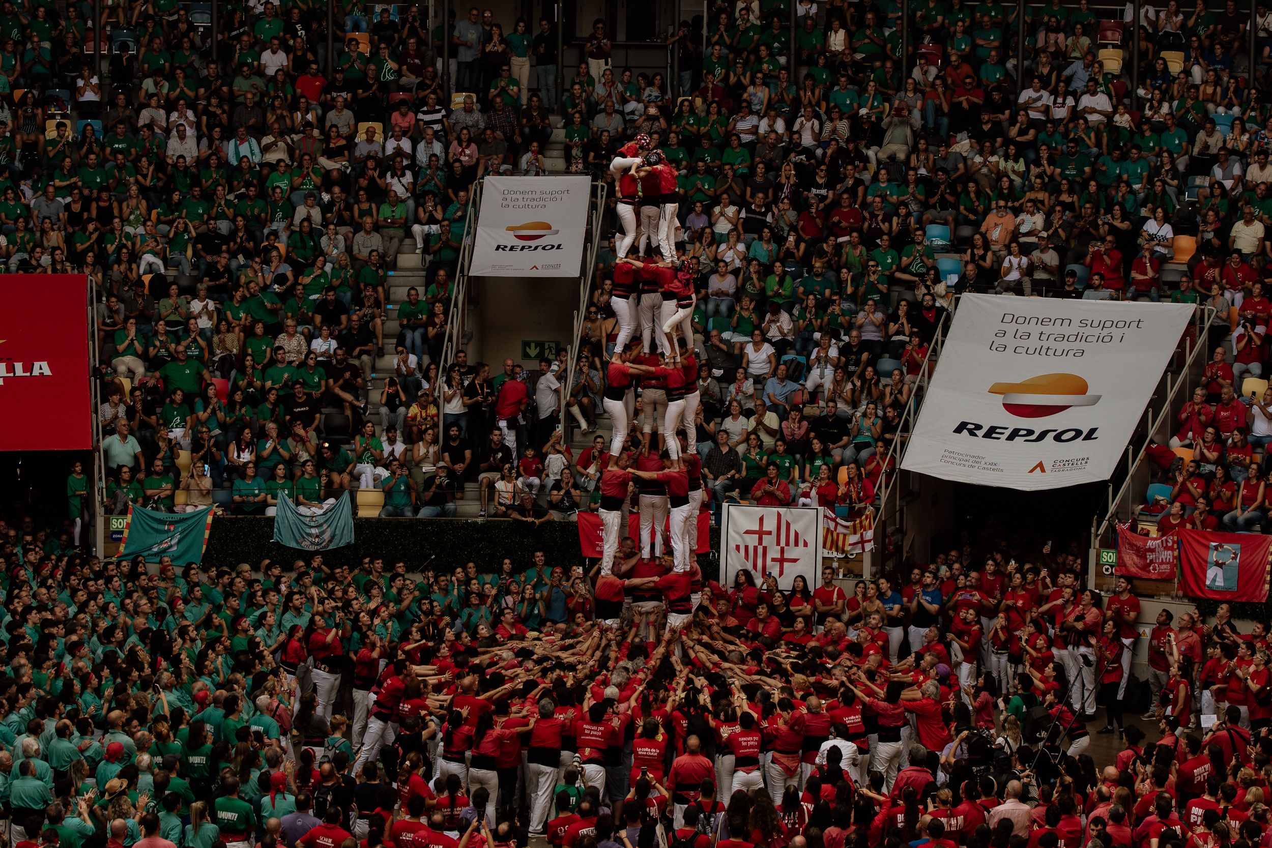 Les millors imatges de la jornada de diumenge del Concurs de Castells 2024