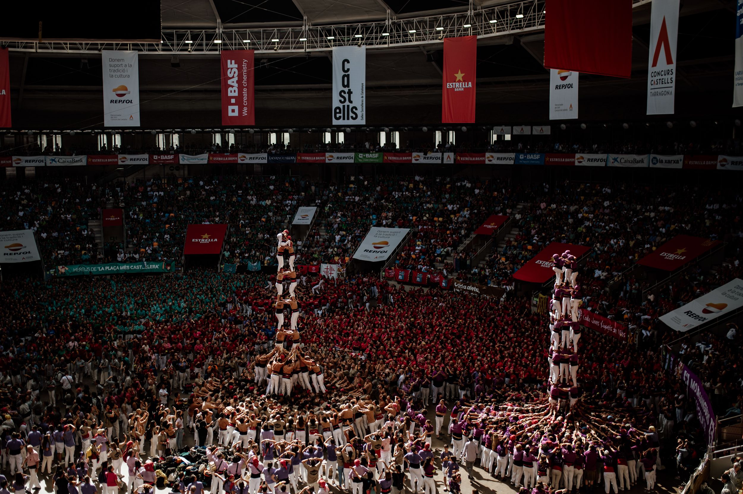 Les millors imatges de la jornada de diumenge del Concurs de Castells 2024