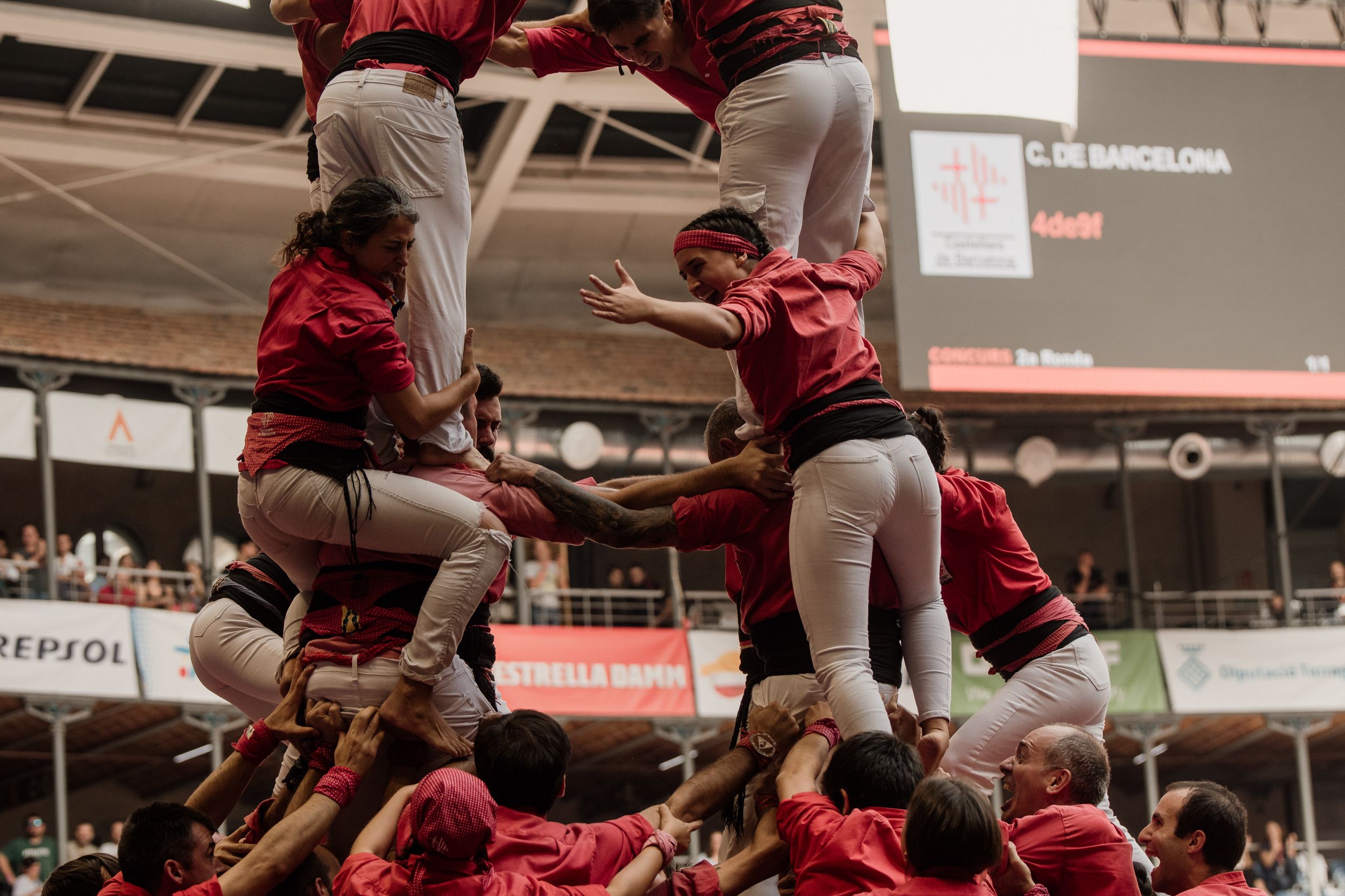 Les millors imatges de la jornada de diumenge del Concurs de Castells 2024