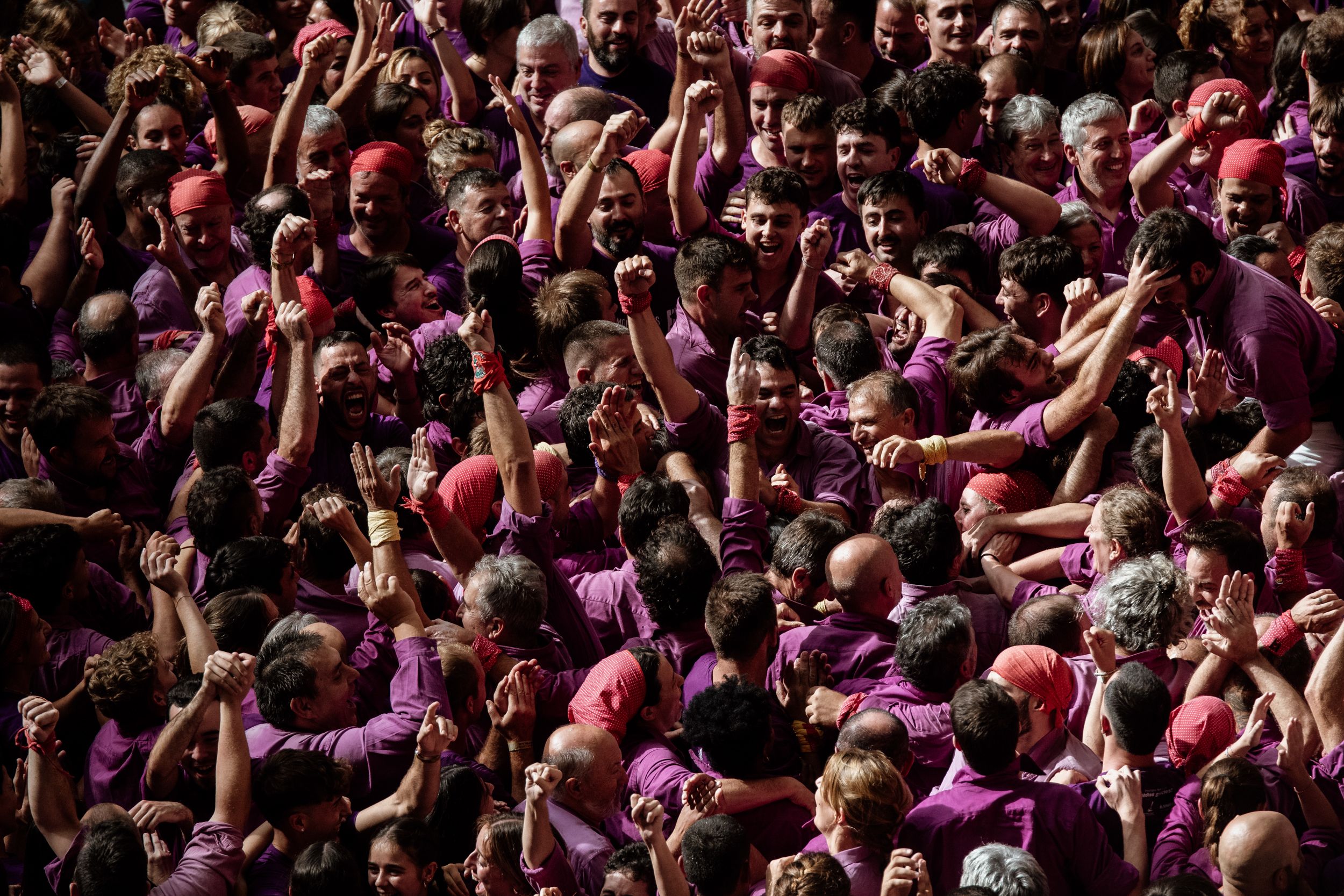 Les millors imatges de la jornada de diumenge del Concurs de Castells 2024