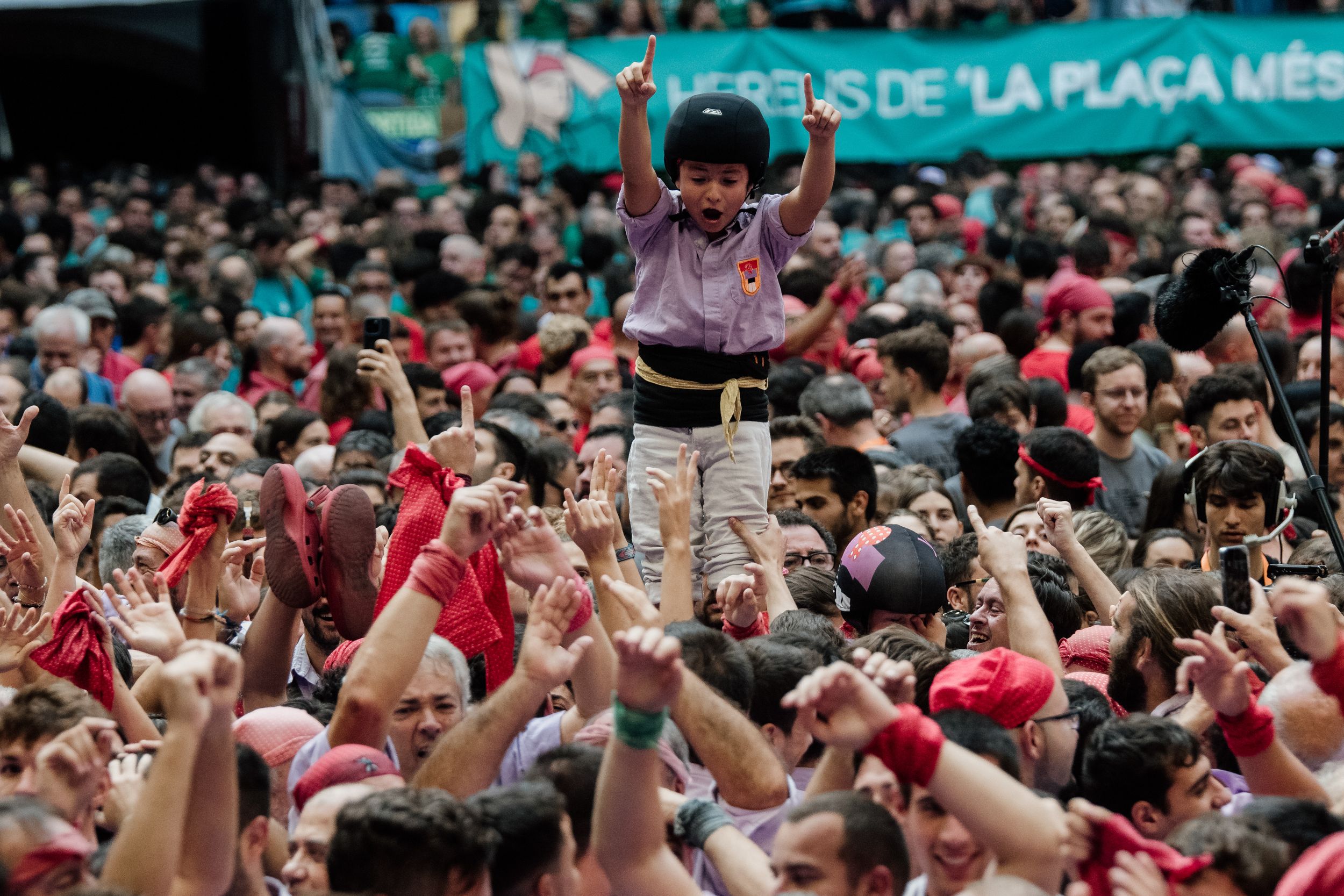 Les millors imatges de la jornada de diumenge del Concurs de Castells 2024