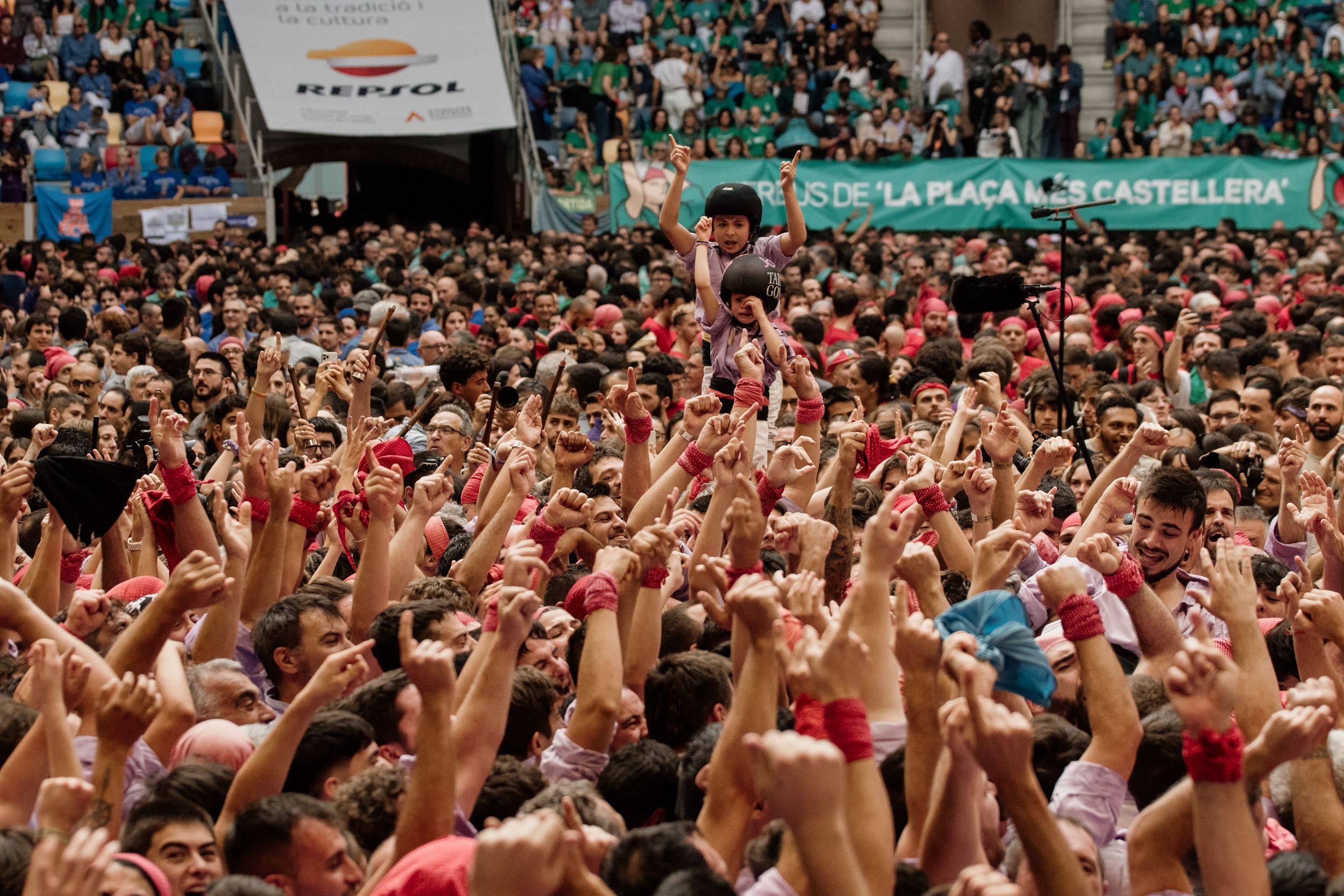 Les millors imatges de la jornada de diumenge del Concurs de Castells 2024