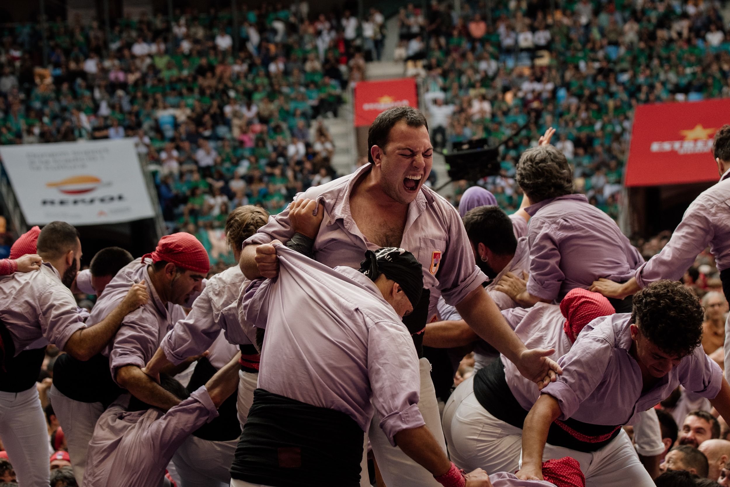 Les millors imatges de la jornada de diumenge del Concurs de Castells 2024