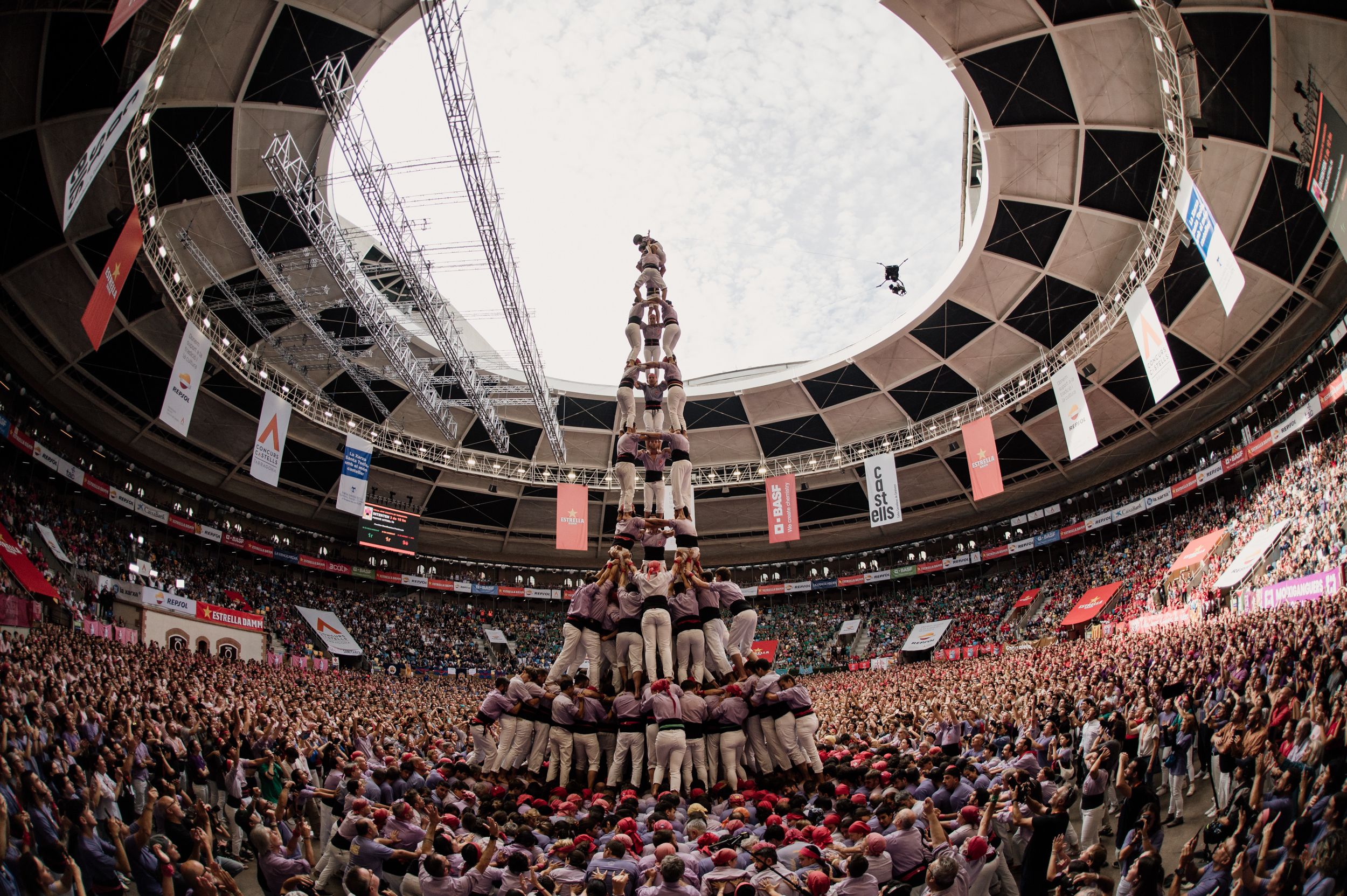 Les millors imatges de la jornada de diumenge del Concurs de Castells 2024