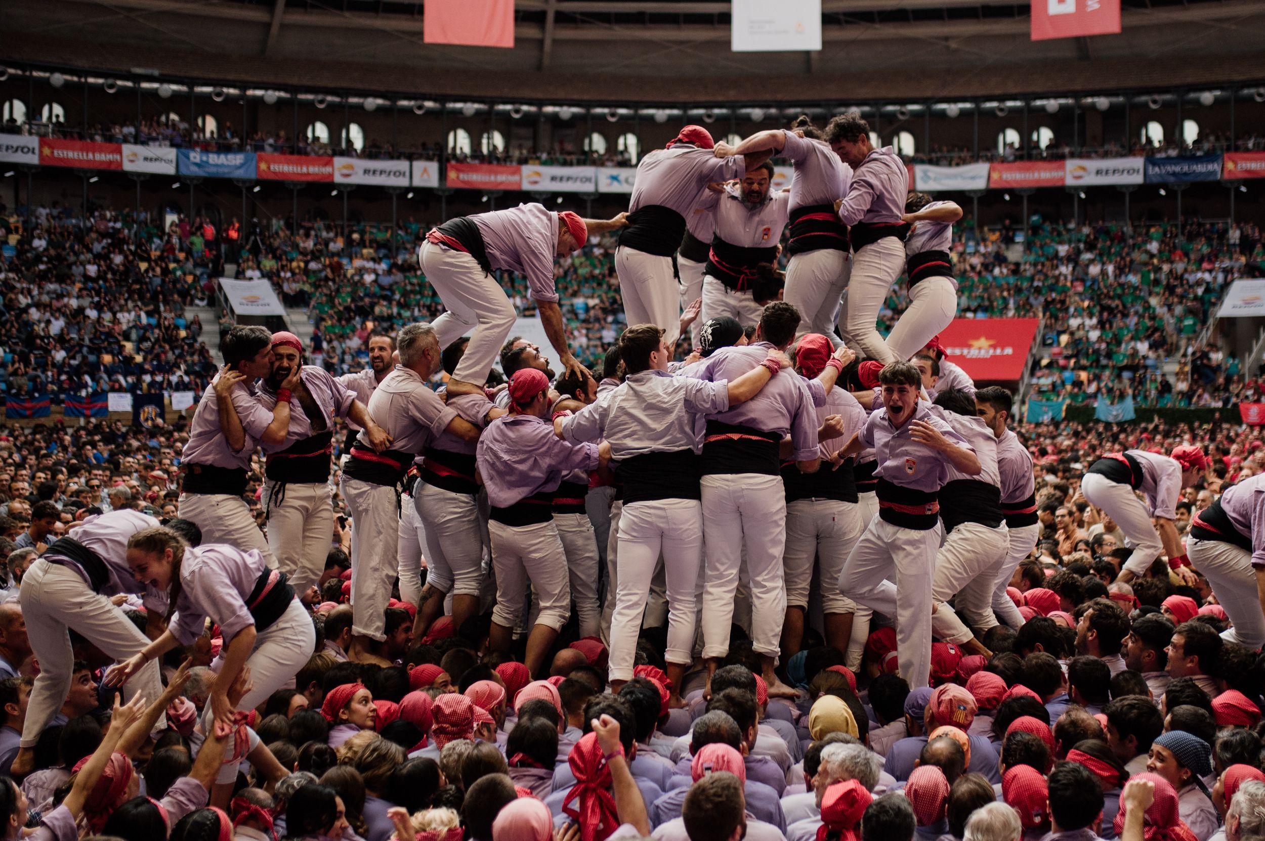 Les millors imatges de la jornada de diumenge del Concurs de Castells 2024