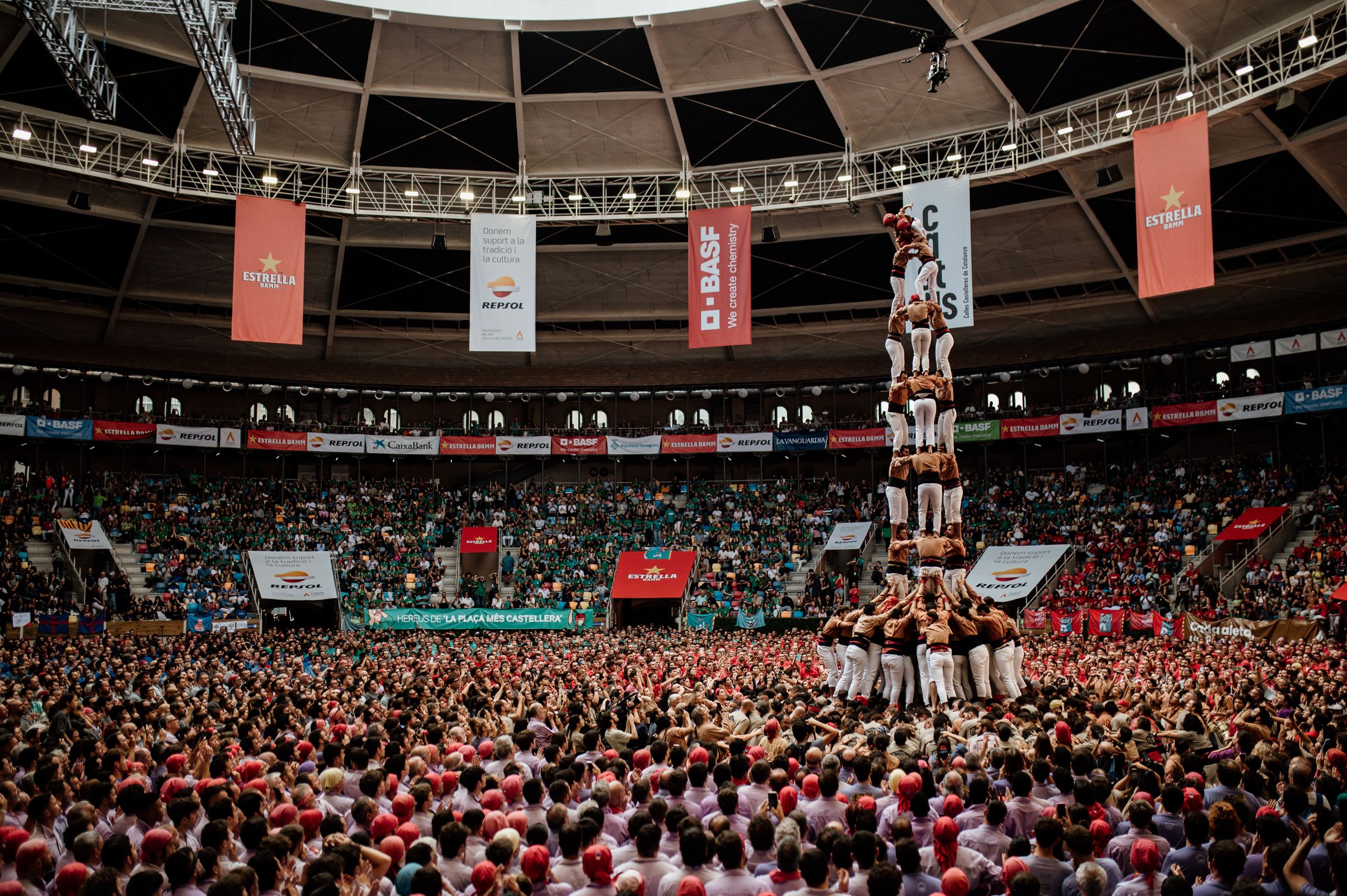 Les millors imatges de la jornada de diumenge del Concurs de Castells 2024