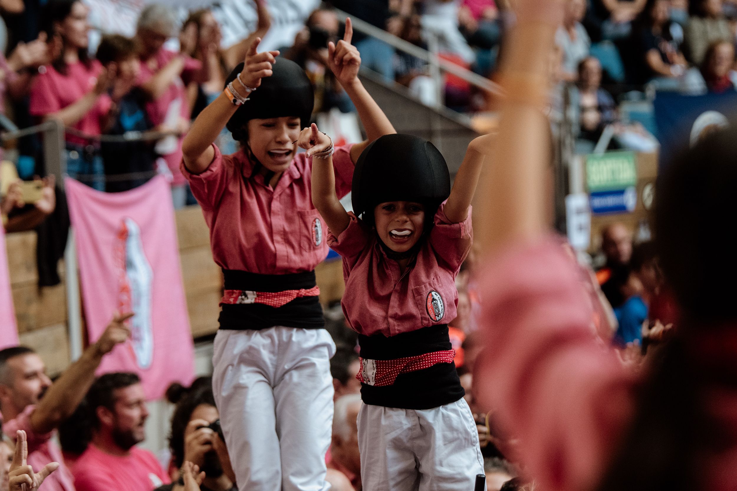 Les millors imatges de la jornada de diumenge del Concurs de Castells 2024