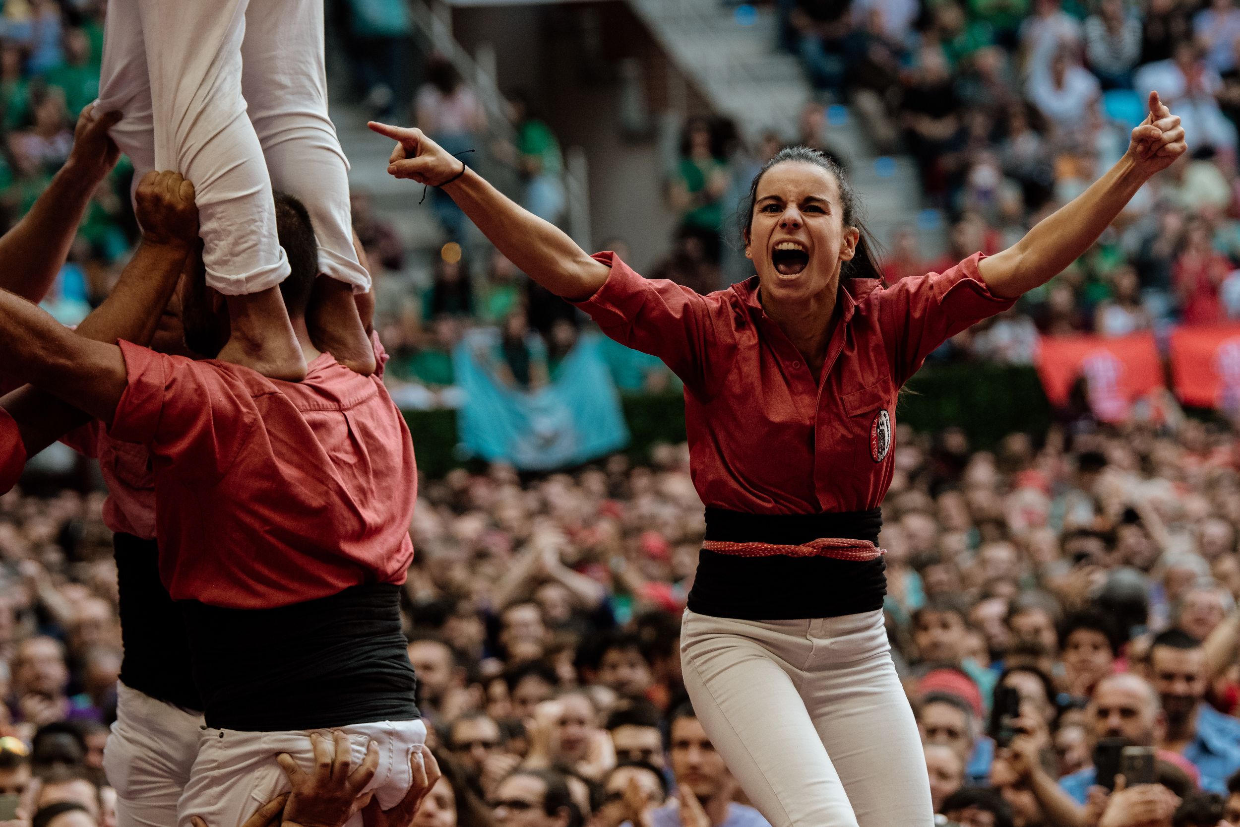 Les millors imatges de la jornada de diumenge del Concurs de Castells 2024