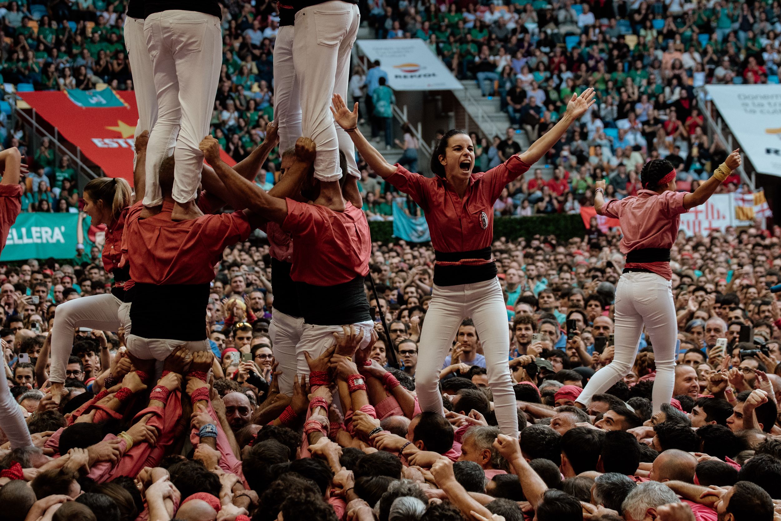 Les millors imatges de la jornada de diumenge del Concurs de Castells 2024