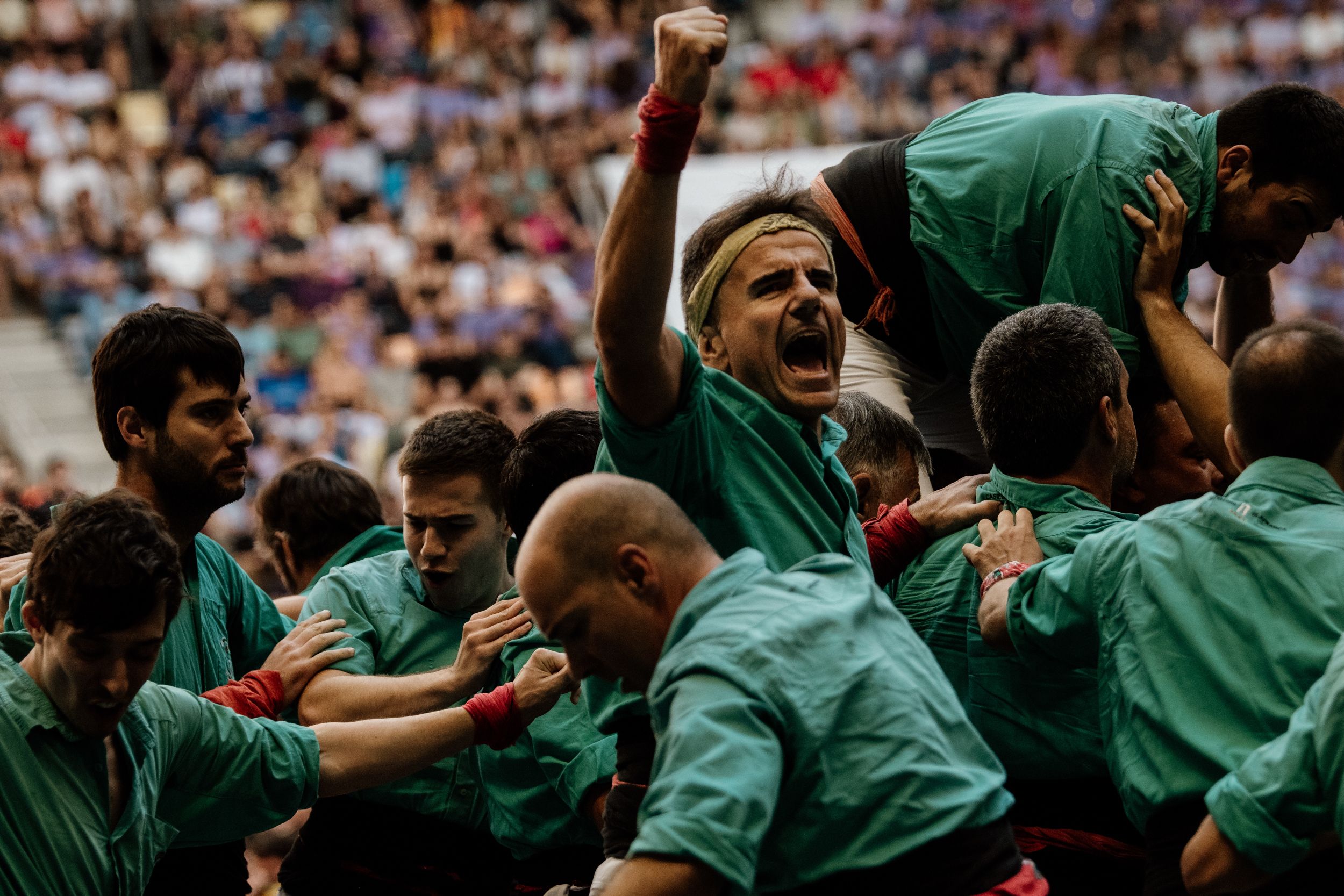 Les millors imatges de la jornada de diumenge del Concurs de Castells 2024