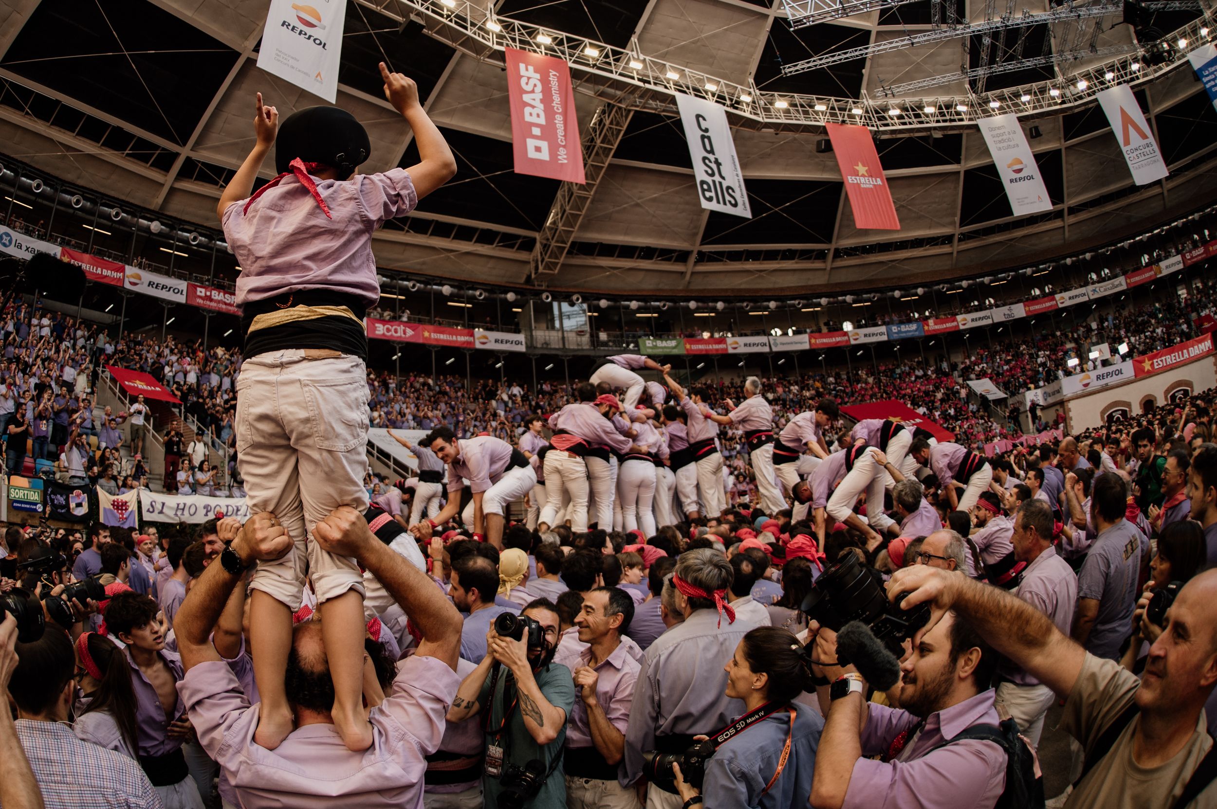 Les millors imatges de la jornada de diumenge del Concurs de Castells 2024