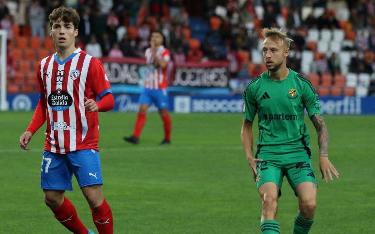 El Nàstic només ha pogut sumar un empat després de posar-se 0-2 al camp del Lugo