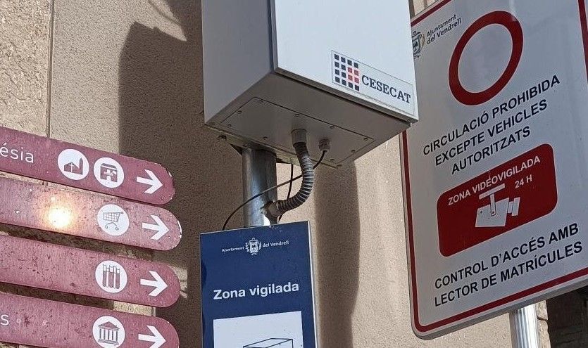 Càmeres de videovigilància al Vendrell