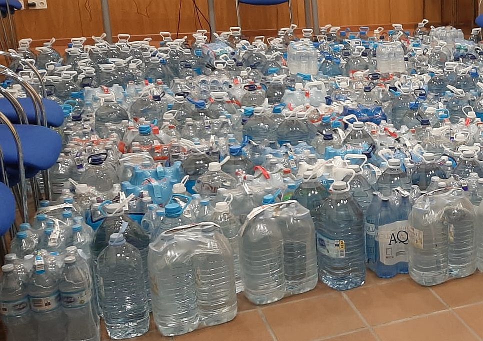 S'han recollit 1.700 litres d'aigua