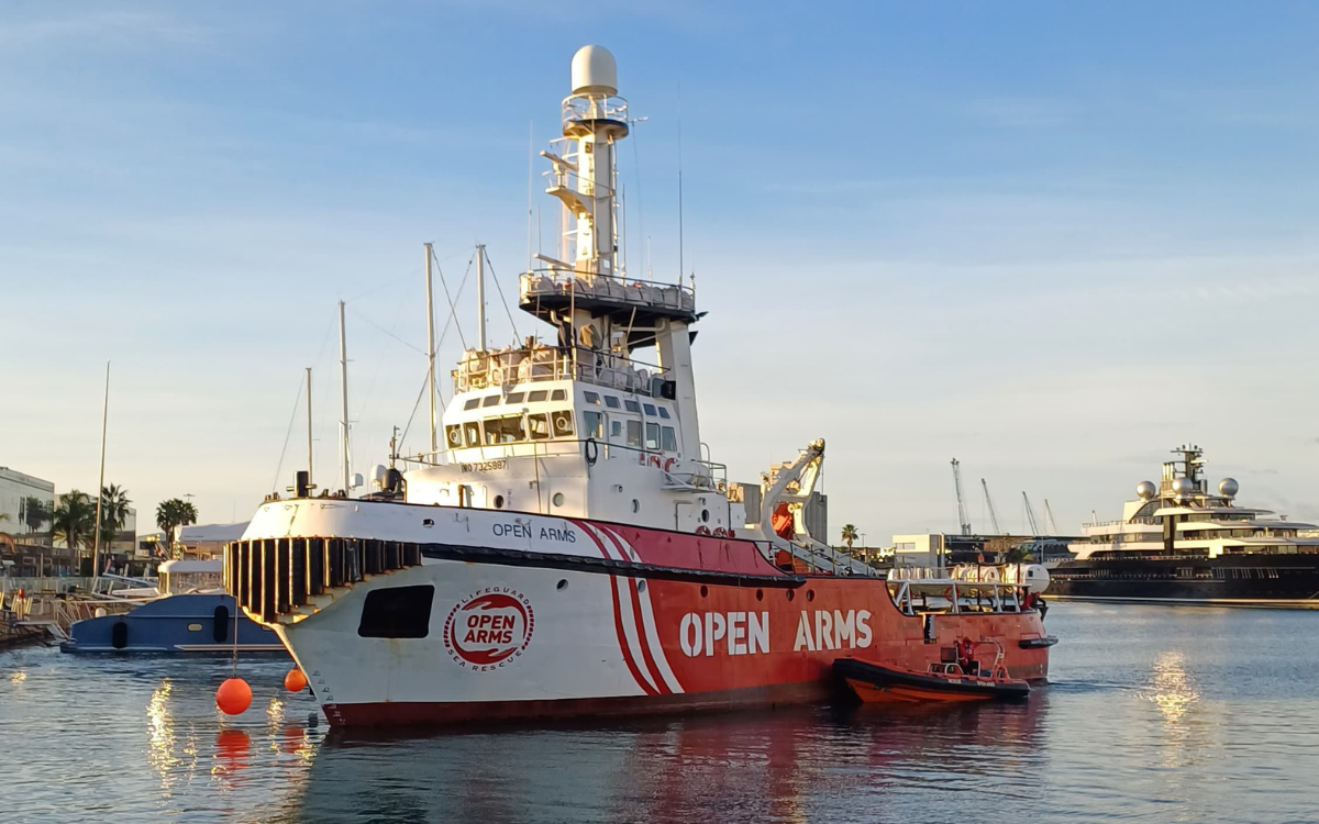 El vaixell d'Open Arms arribarà a València procedent del Port de Tarragona.