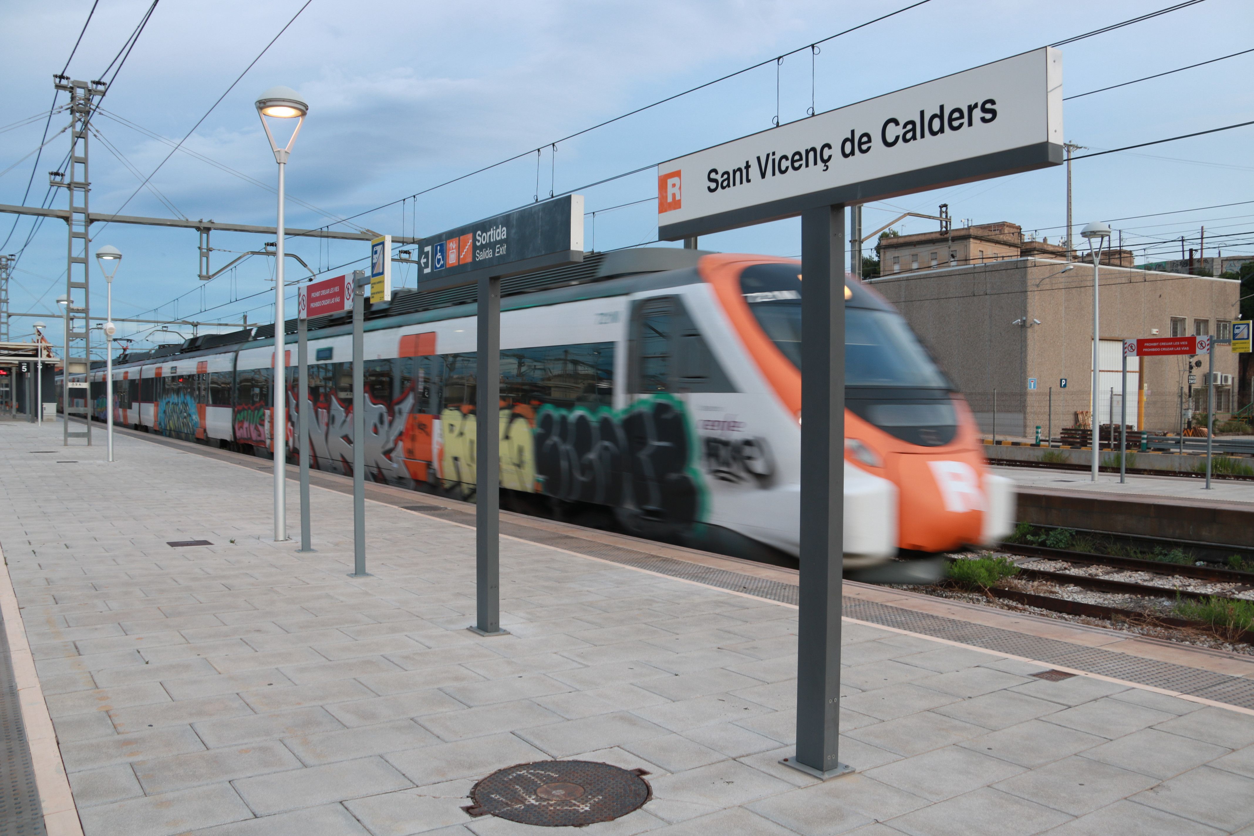 Rodalies a Sant Vicenç