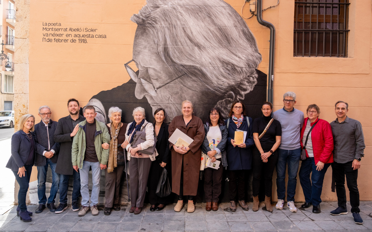 La inauguració del mural dedicat a Montserrat Abelló es va fer el passat dissabte 16 de novembre.